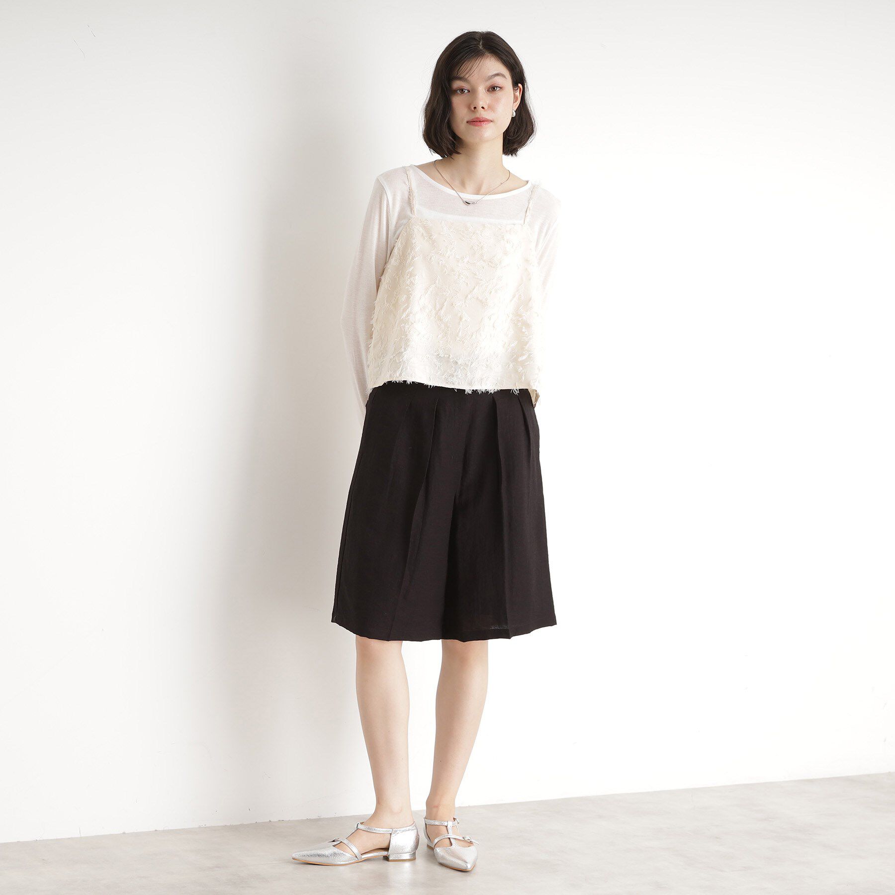 THE SHOP TK「シアーフライスセットビスチェ【洗える】」|その他|