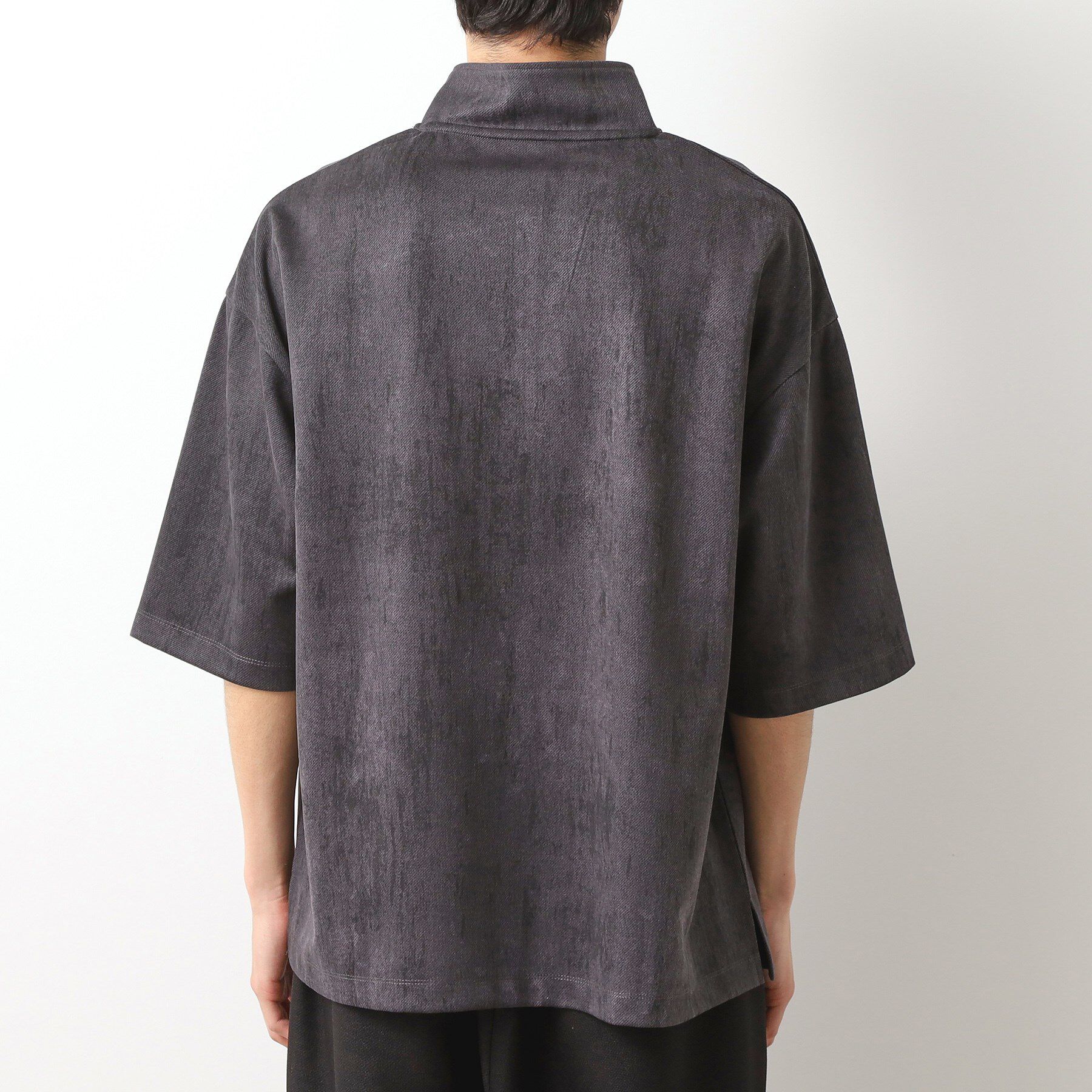 THE SHOP TK「スウェードプリントハーフジッププルオーバー　【オーバーサイズ/洗濯機OK】」|Tシャツ・カットソー|