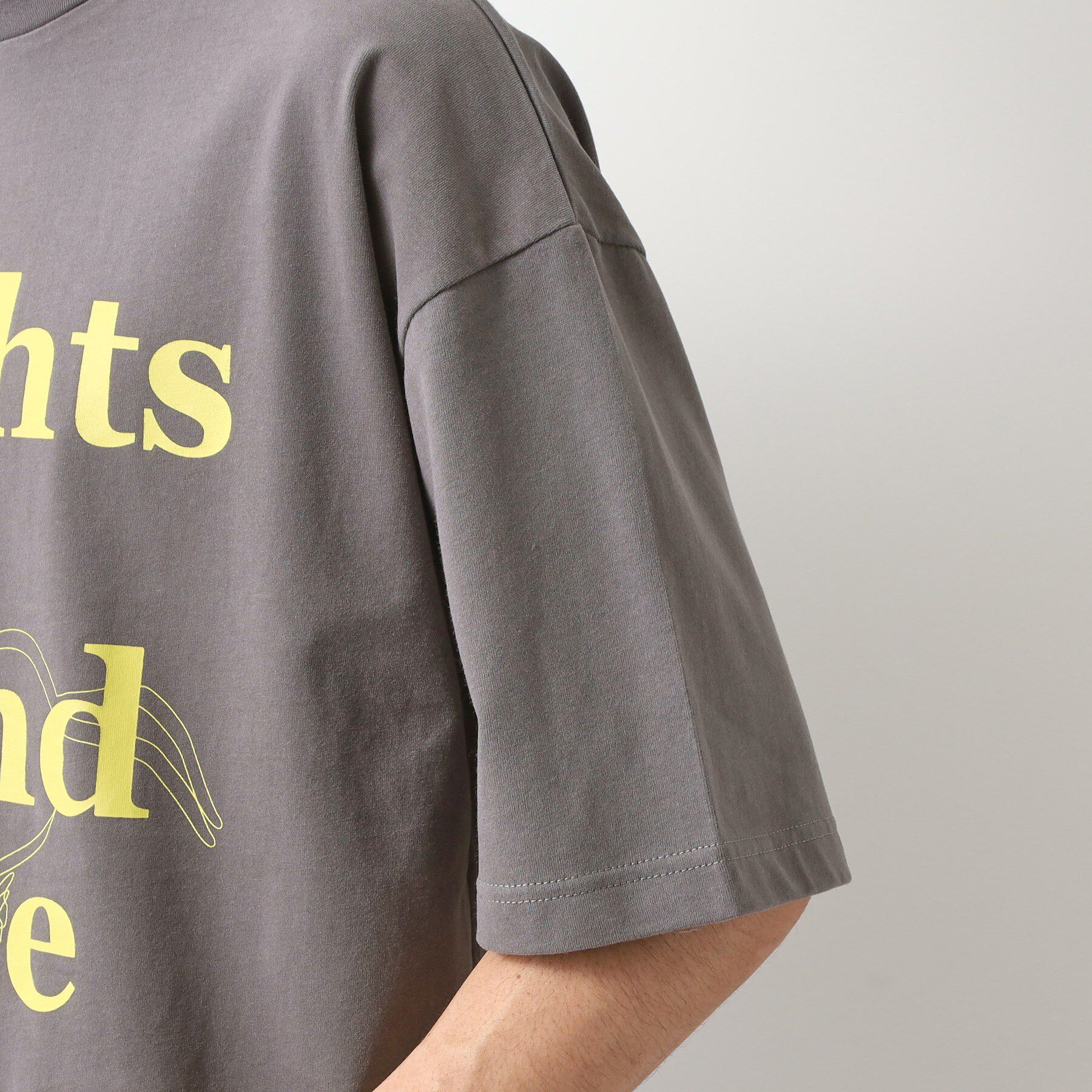 THE SHOP TK「スウェード半袖ロゴTシャツ　洗濯機OK」|Tシャツ・カットソー|