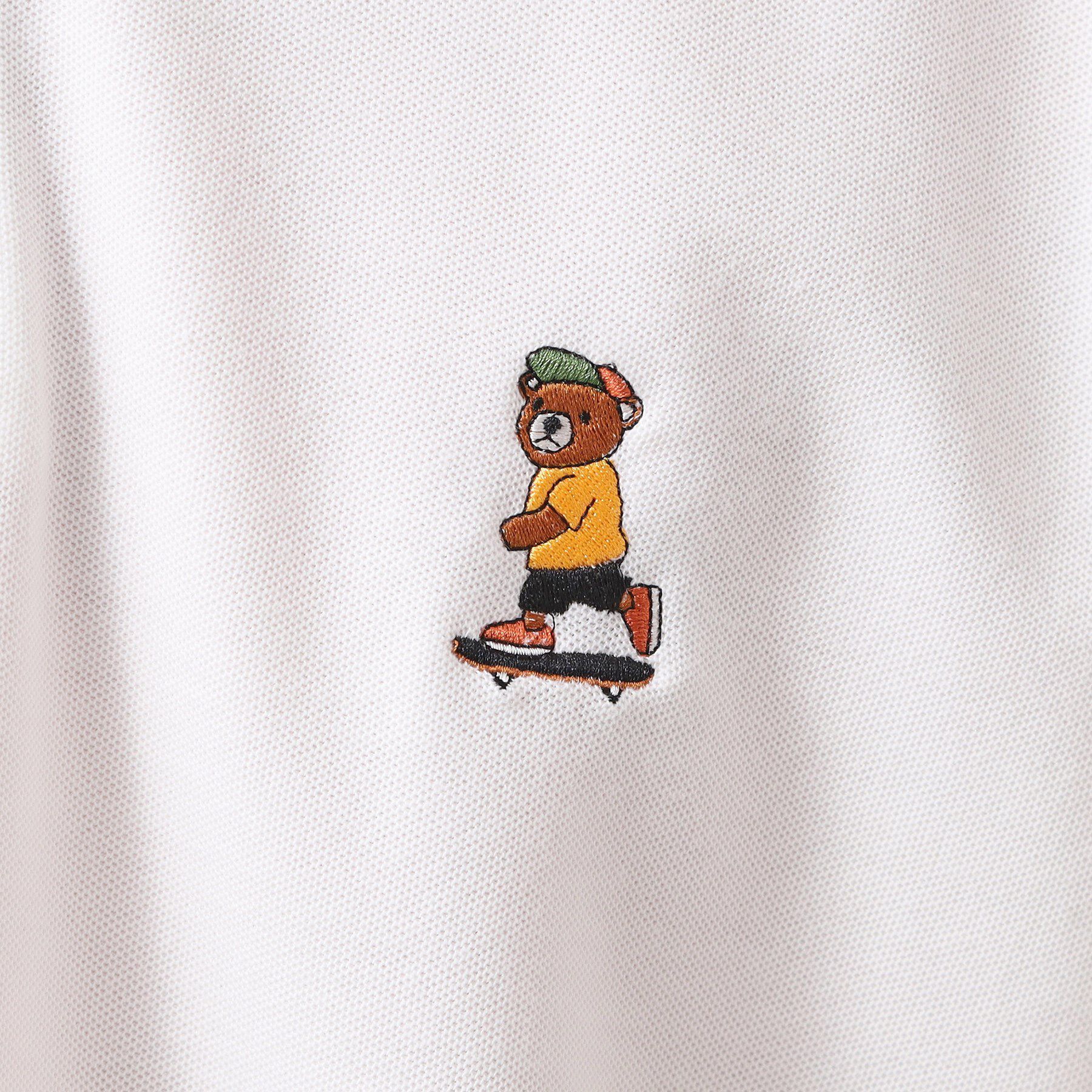 THE SHOP TK「アニマル刺繍半袖ポロシャツ　【洗濯機OK/ユニセックス】」|ポロシャツ|