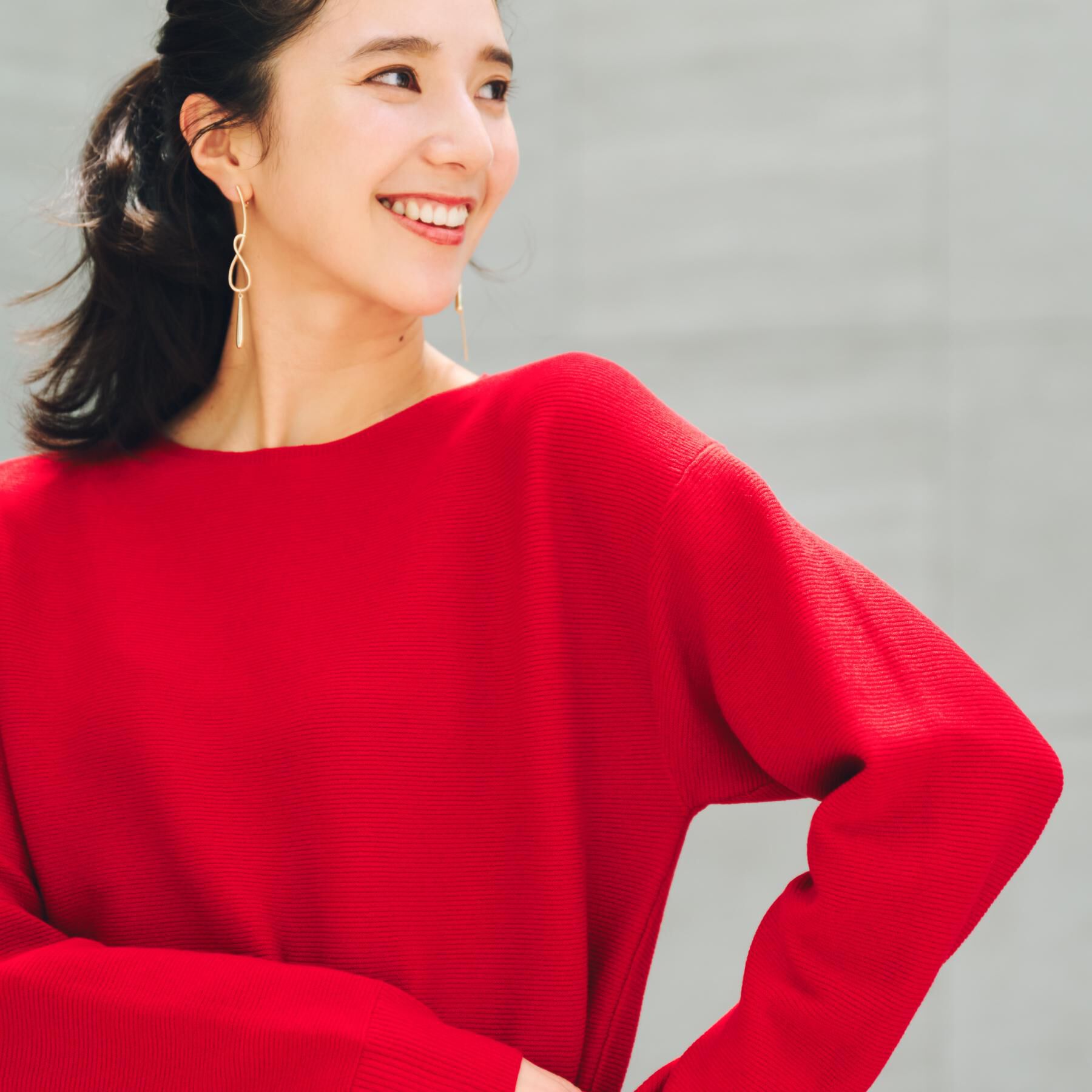 THE SHOP TK「【S-XLサイズ/選べる7色】どこから見ても美しい ガーターニット/毛玉になりにくい/洗濯機OK」|ニット・セーター|