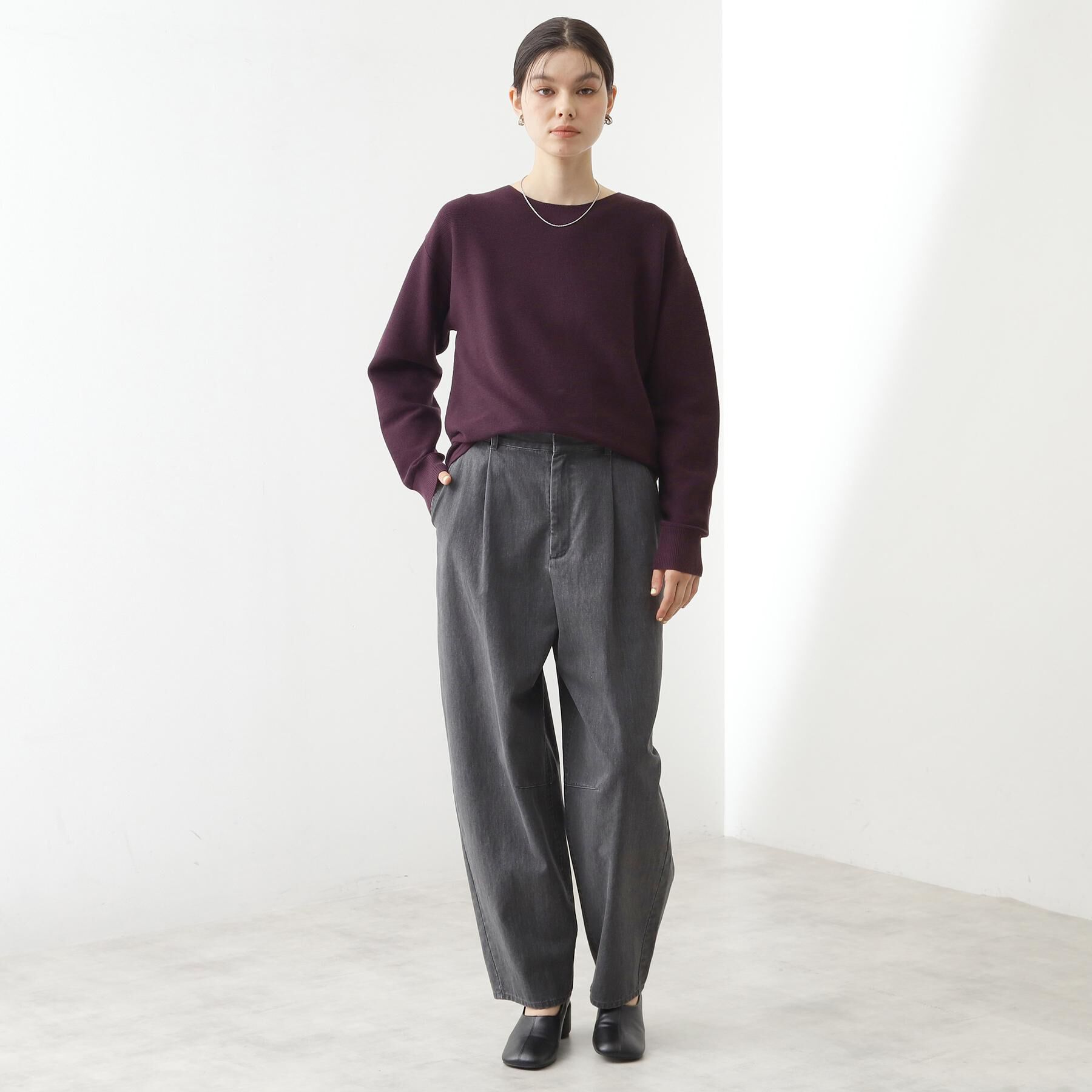 THE SHOP TK「【S-XLサイズ/選べる7色】どこから見ても美しい ガーターニット/毛玉になりにくい/洗濯機OK」|ニット・セーター|