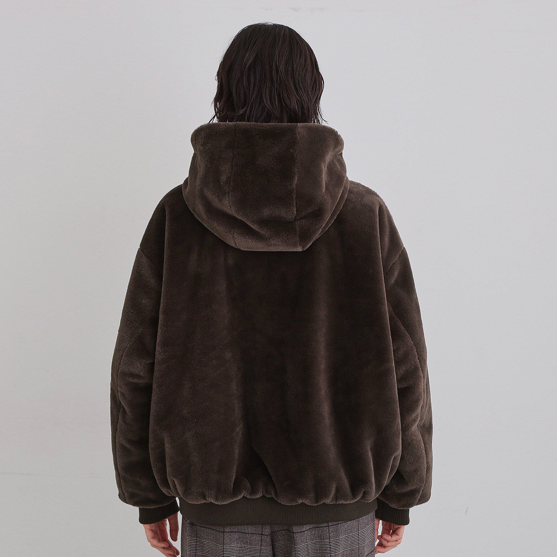 THE SHOP TK「【2WAY/洗える】リバーシブル フェイクファーブルゾン」|ブルゾン・スタジャン|