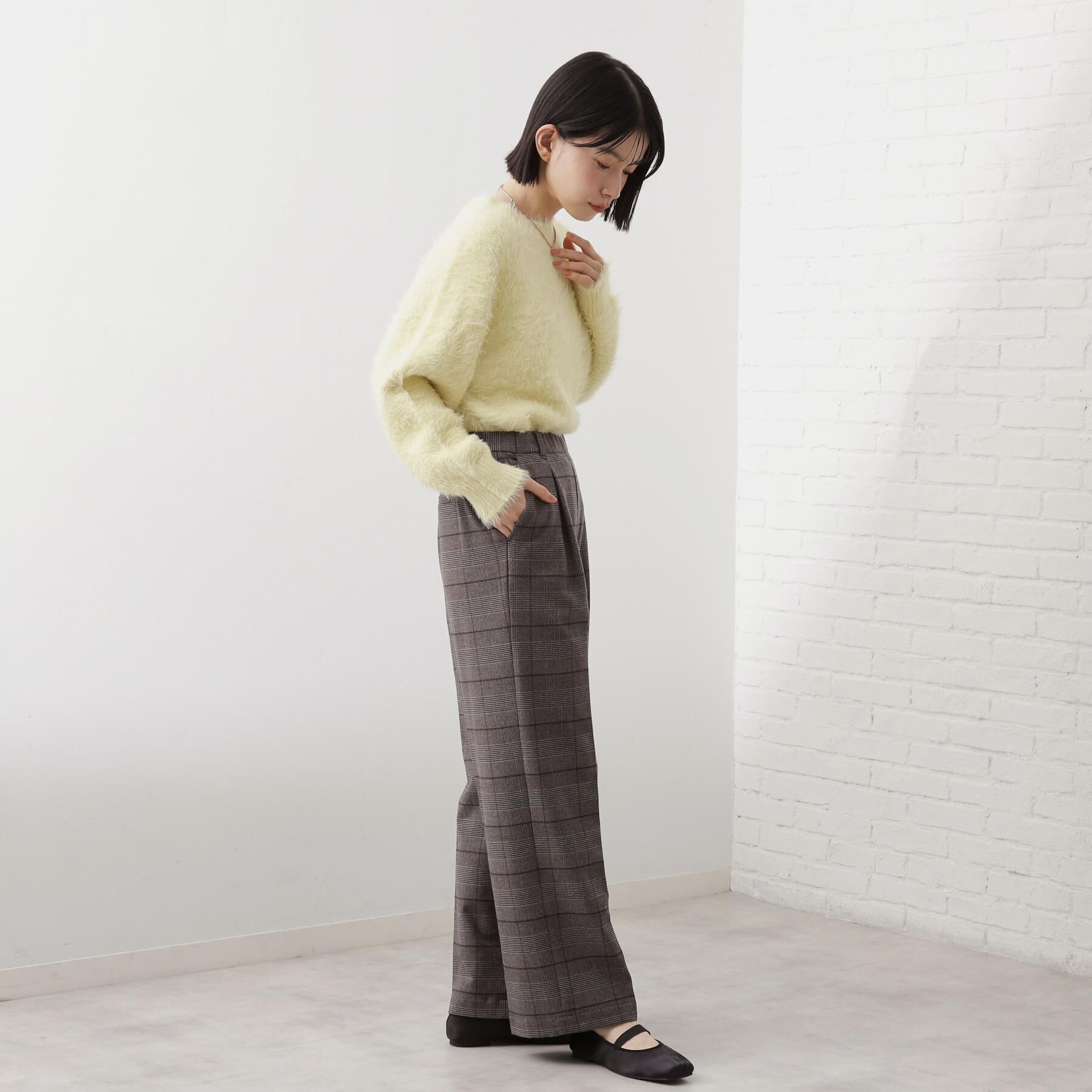THE SHOP TK「【着丈選べる/XS～XLサイズ】あったか裏起毛ワイドパンツ」|その他|
