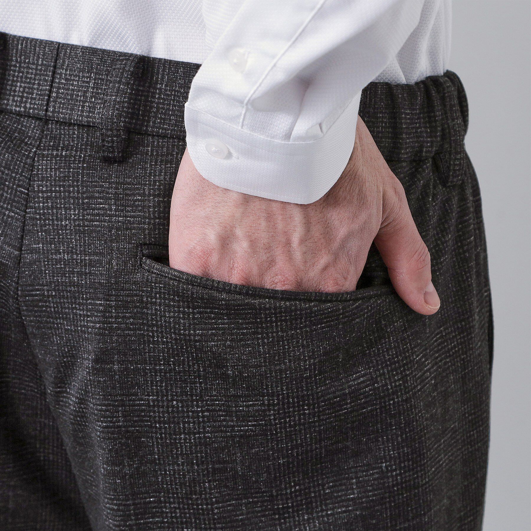 THE SHOP TK「【動きやすい、快適ビジネススラックス】TRジャージ スラックス　セットアップ可/洗濯機OK/ストレッ」|その他|