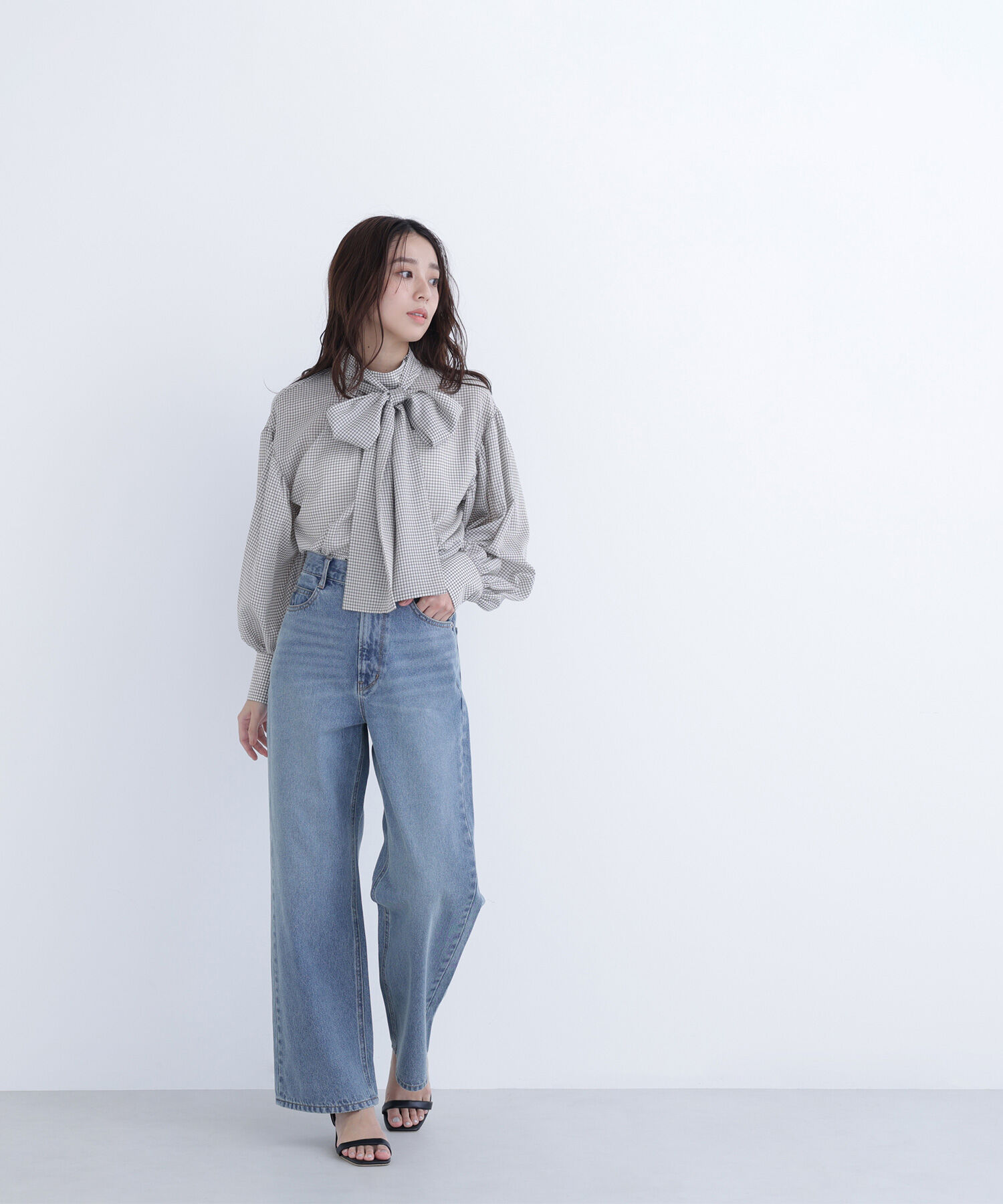  「ワイドストレートデニムパンツ」|その他|