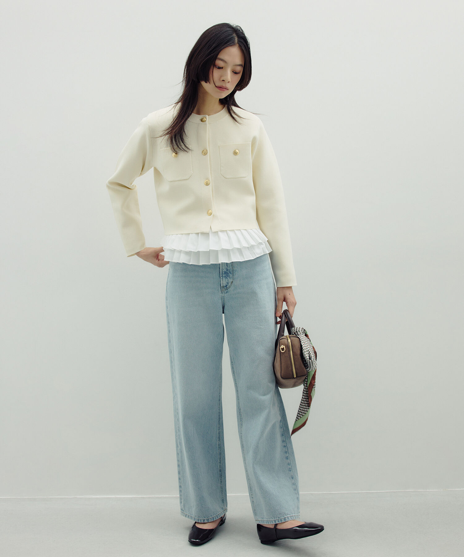  「ワイドストレートデニムパンツ」|その他|ライトブルー3