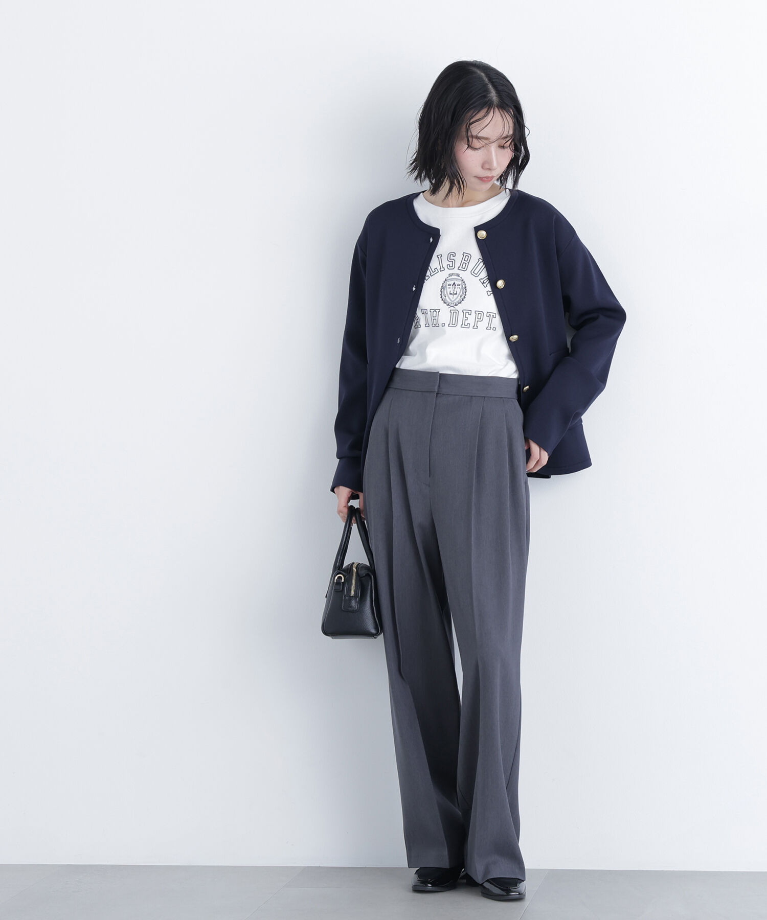  「〈N.〉ゴールドボタンニットカーディガン」|ニット・セーター|