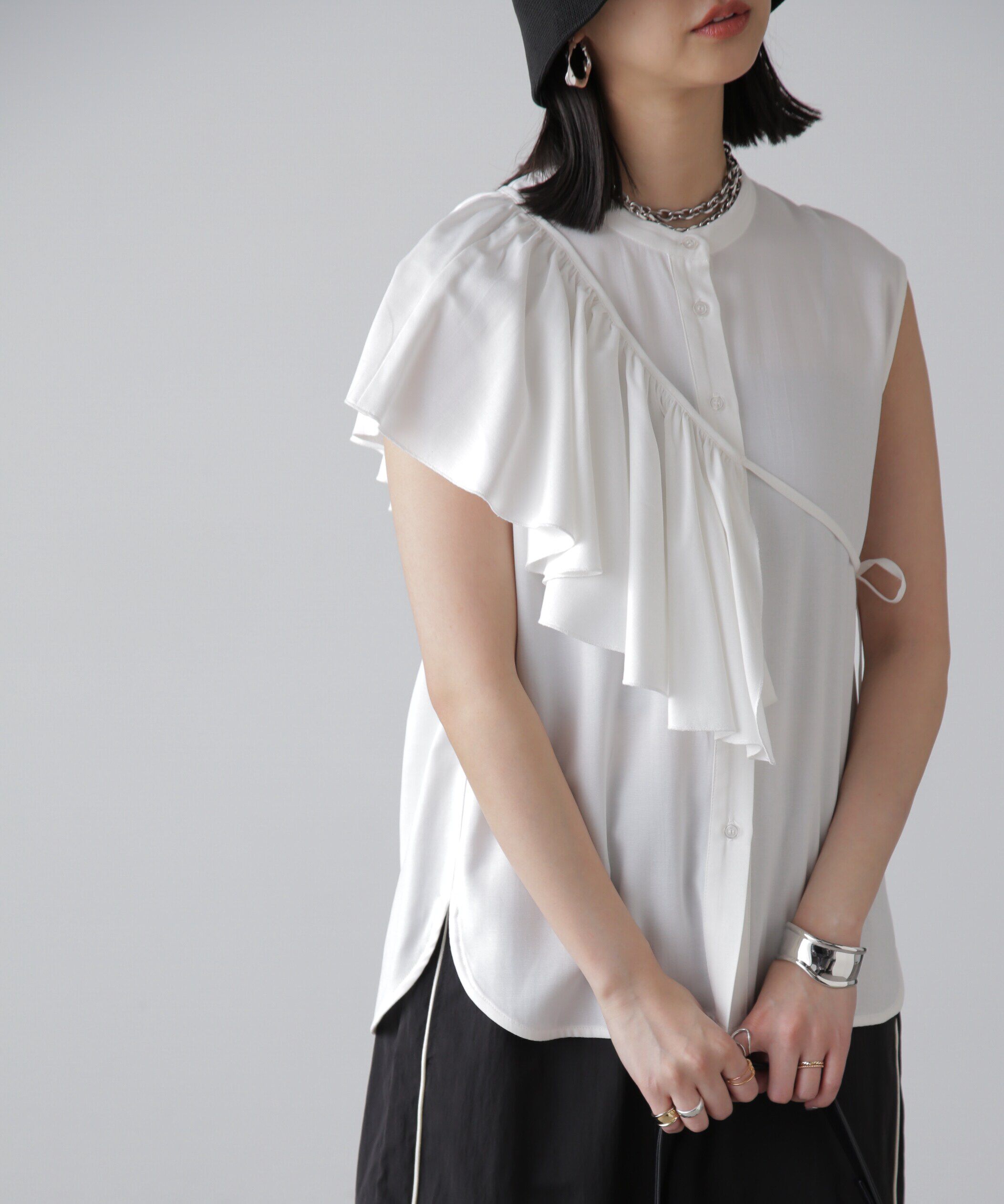  「マルチウェイフリルセットブラウス」|シャツ・ブラウス|