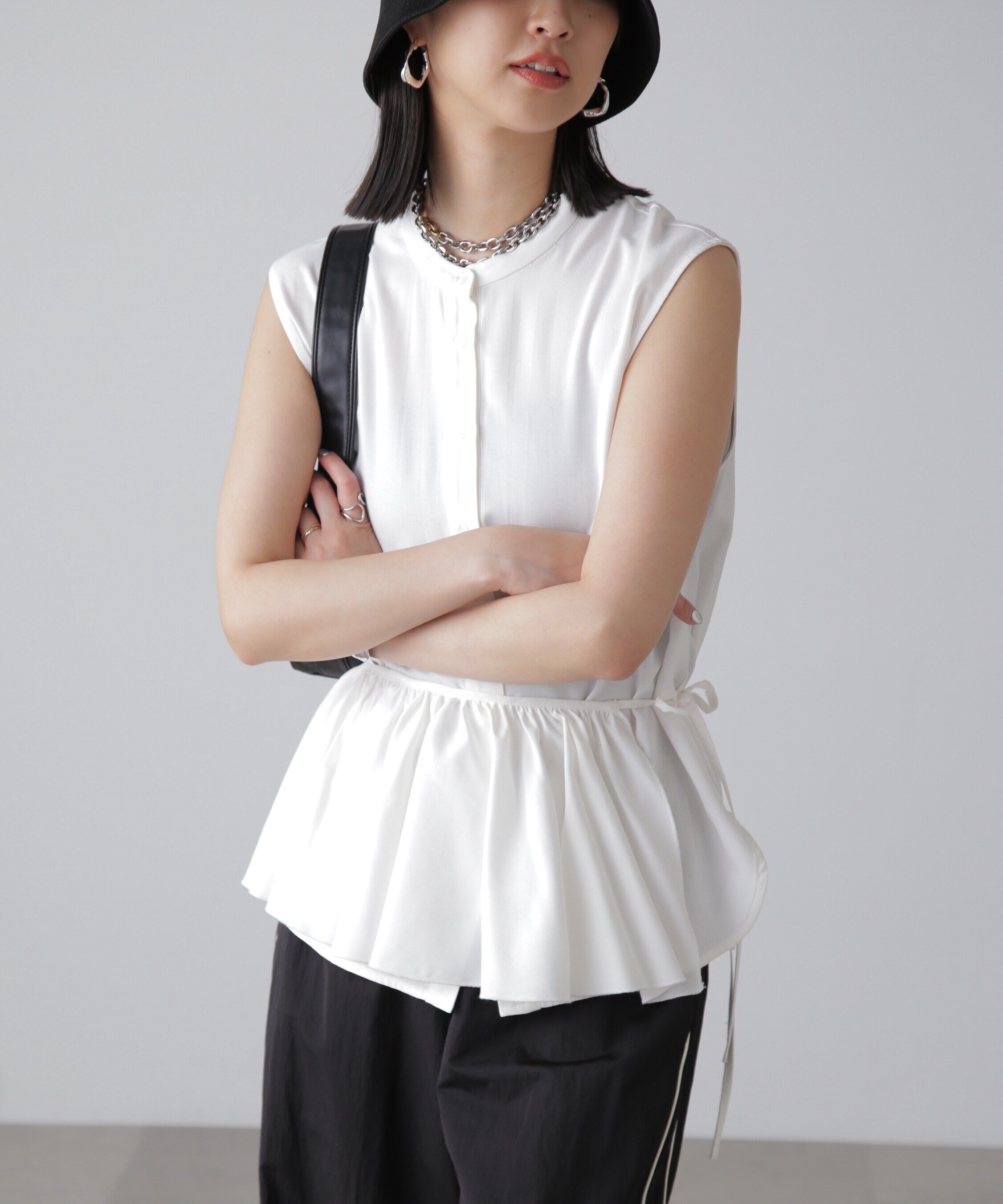  「マルチウェイフリルセットブラウス」|シャツ・ブラウス|