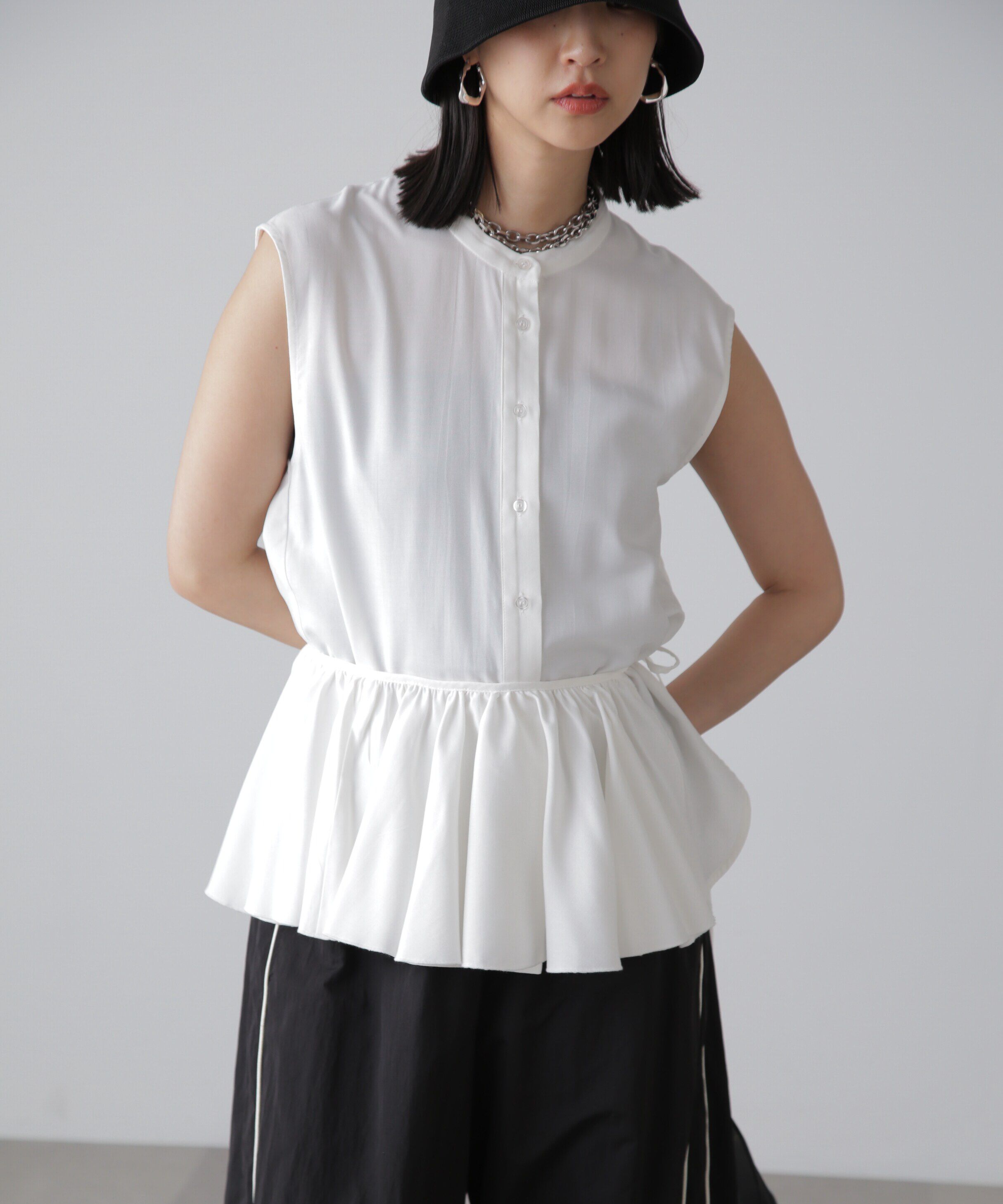  「マルチウェイフリルセットブラウス」|シャツ・ブラウス|