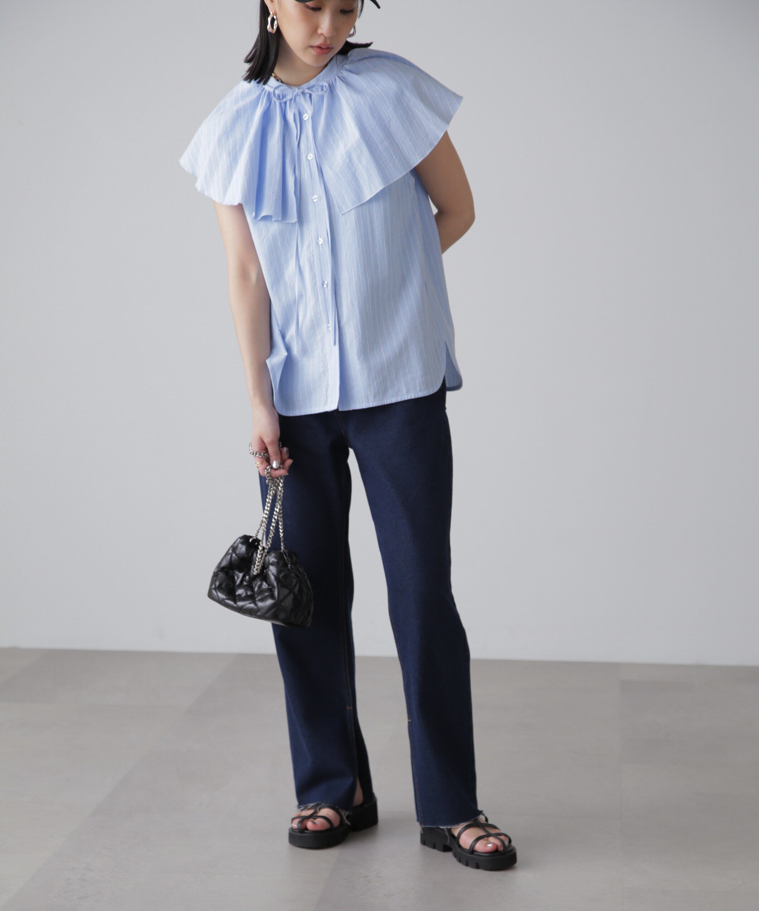  「マルチウェイフリルセットブラウス」|シャツ・ブラウス|