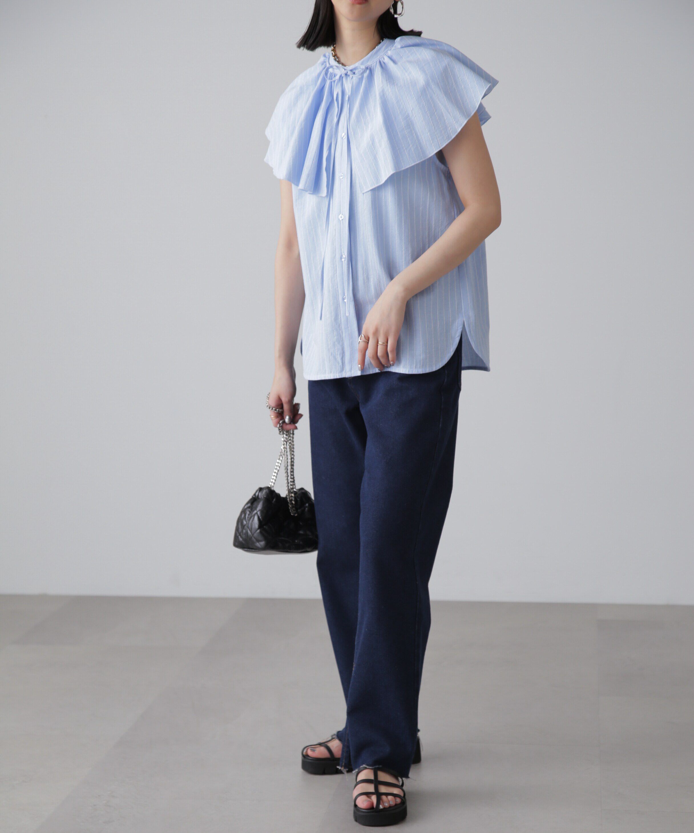  「マルチウェイフリルセットブラウス」|シャツ・ブラウス|