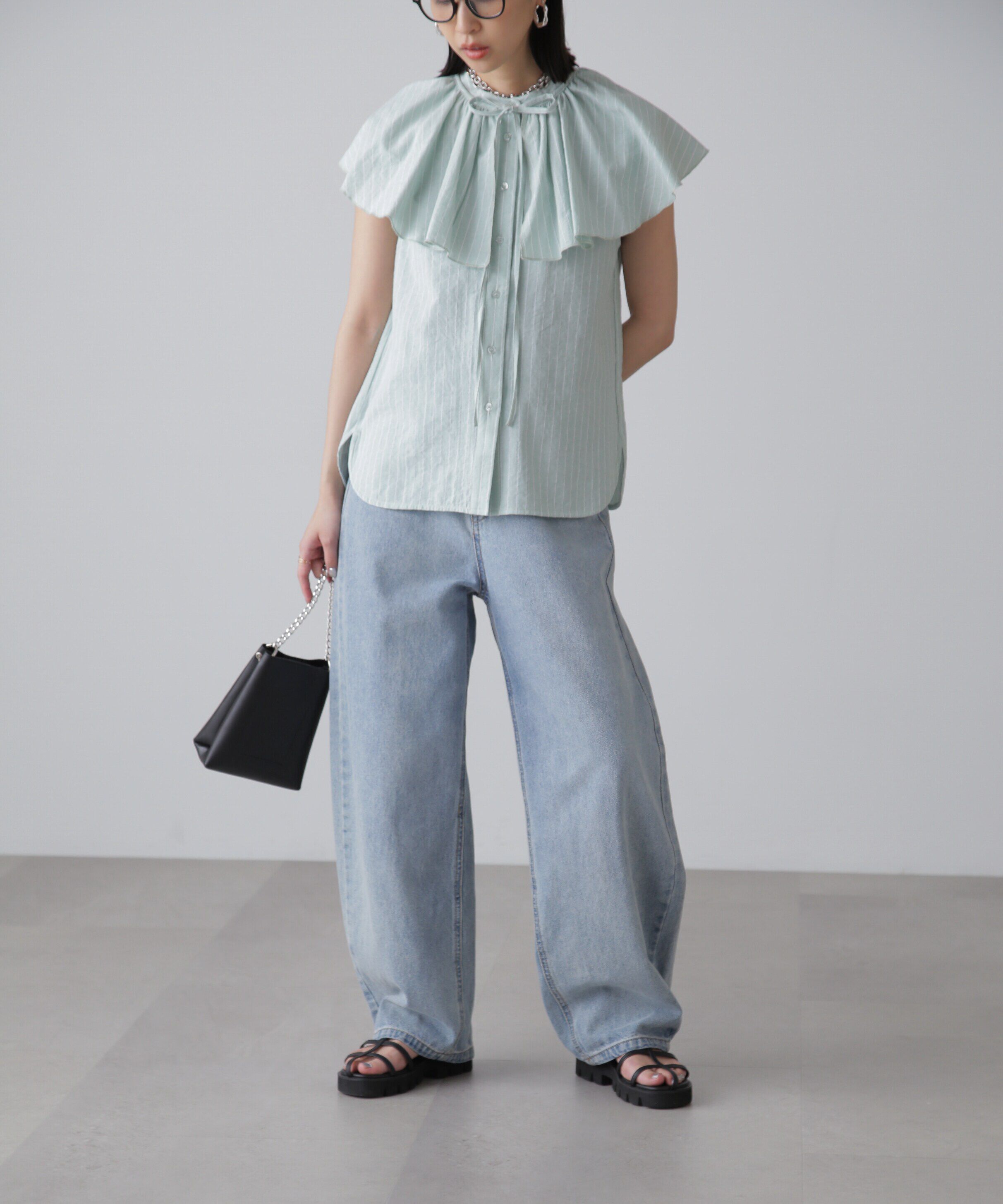  「マルチウェイフリルセットブラウス」|シャツ・ブラウス|