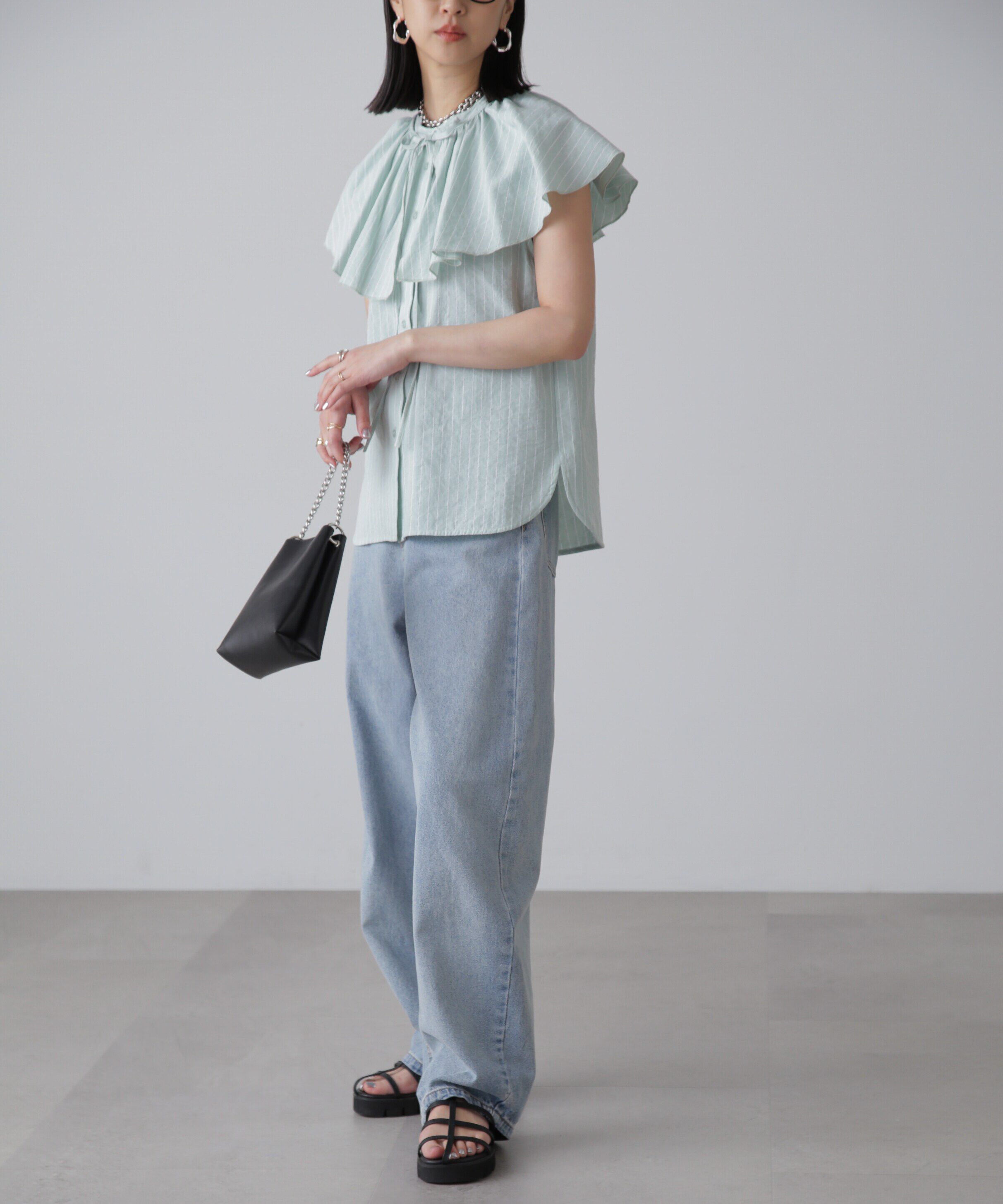  「マルチウェイフリルセットブラウス」|シャツ・ブラウス|