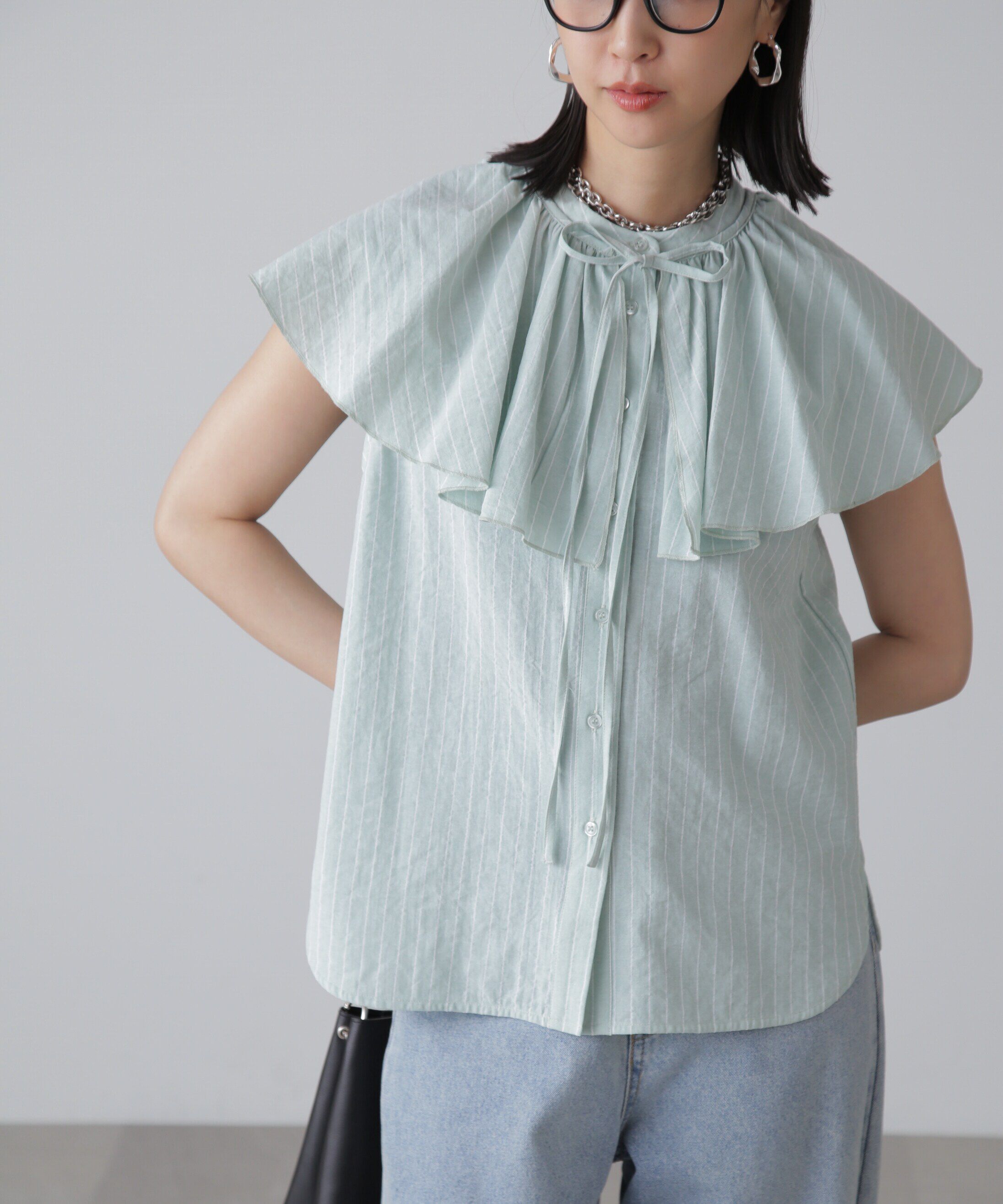  「マルチウェイフリルセットブラウス」|シャツ・ブラウス|