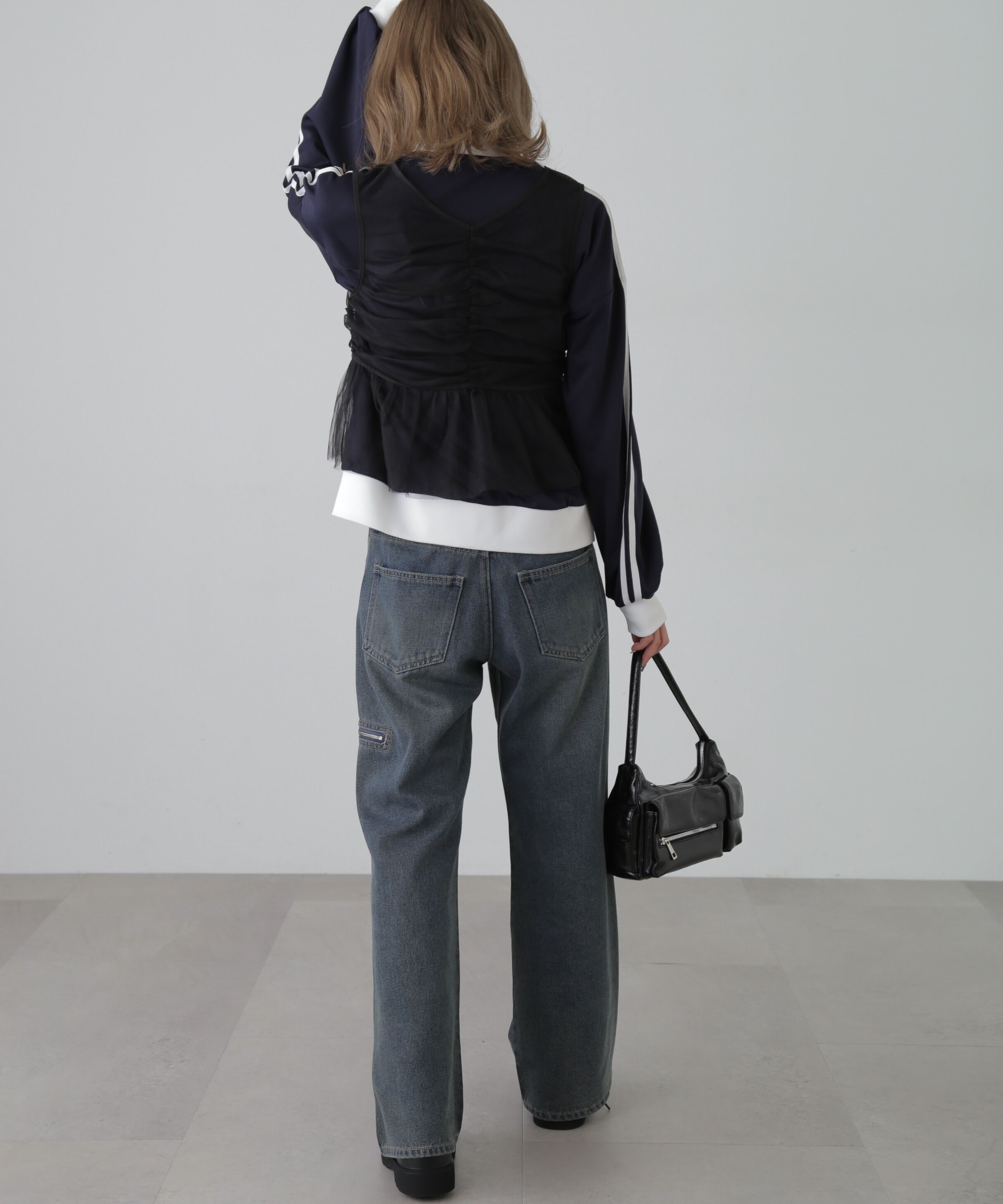  「チュールジップペプラムビスチェ」|シャツ・ブラウス|