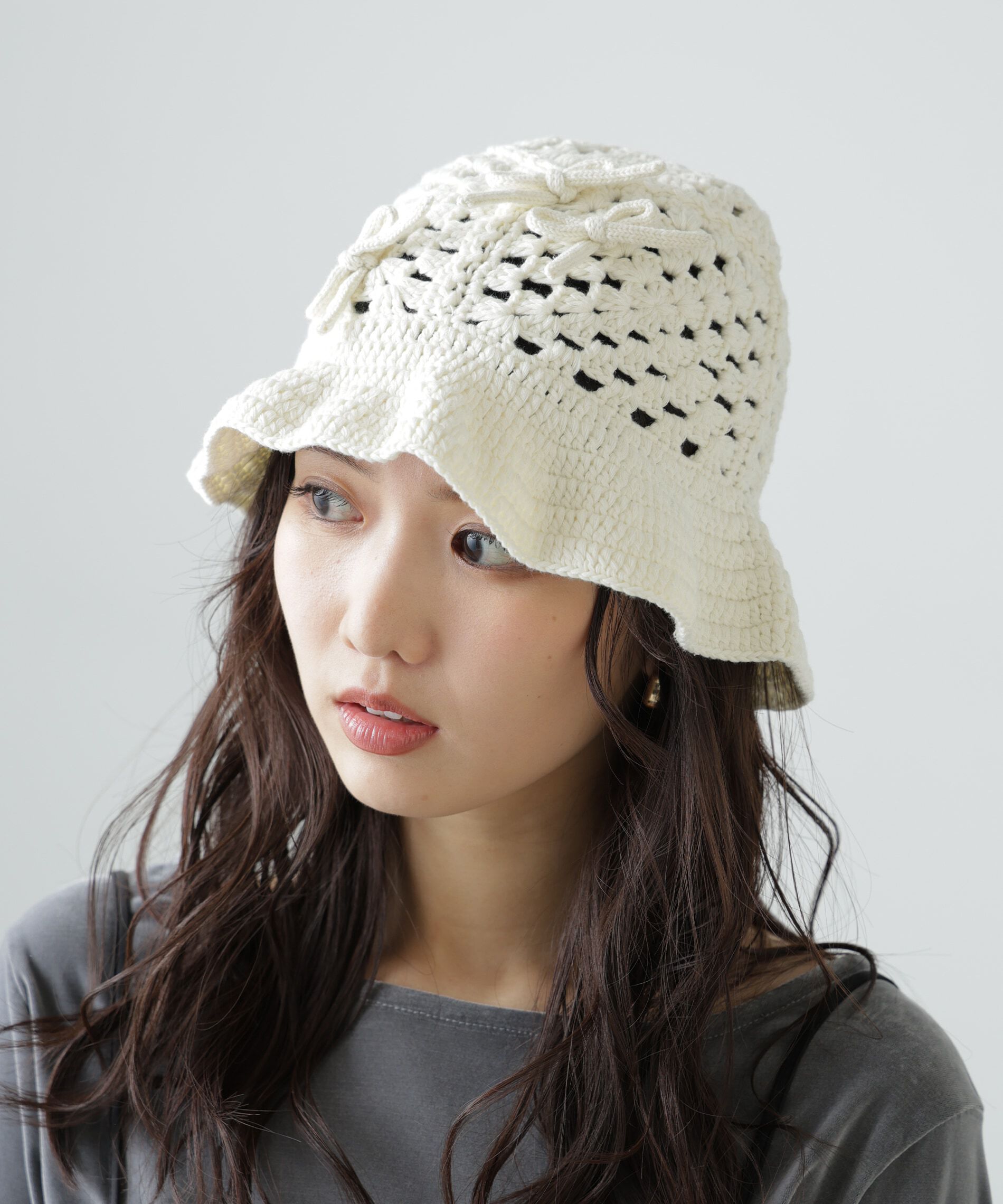  「リボンニットクロッシェ」|ソックス|