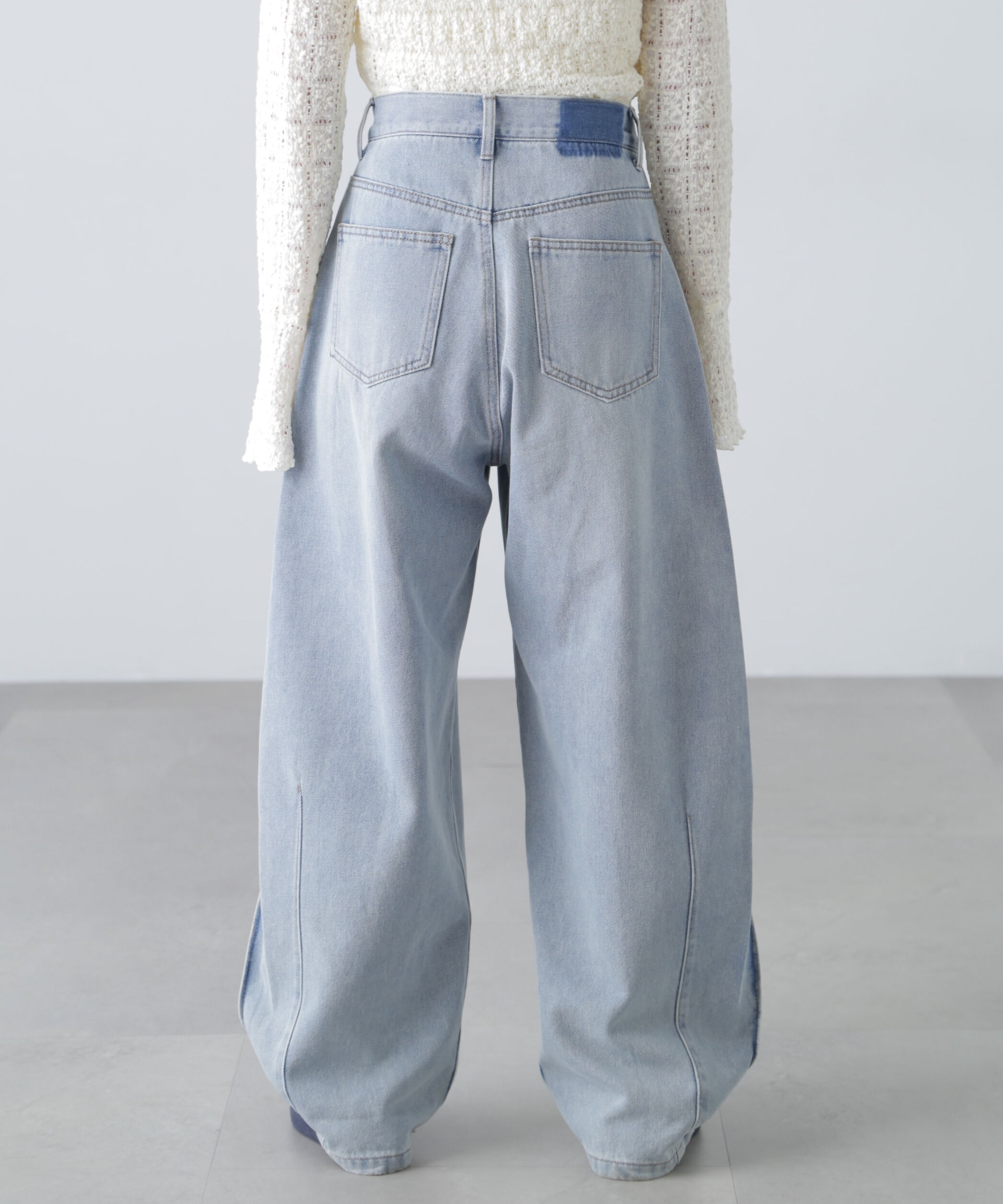  「[低身長サイズ/Sシリーズ]サイドタックカーブデニムパンツ」|その他|