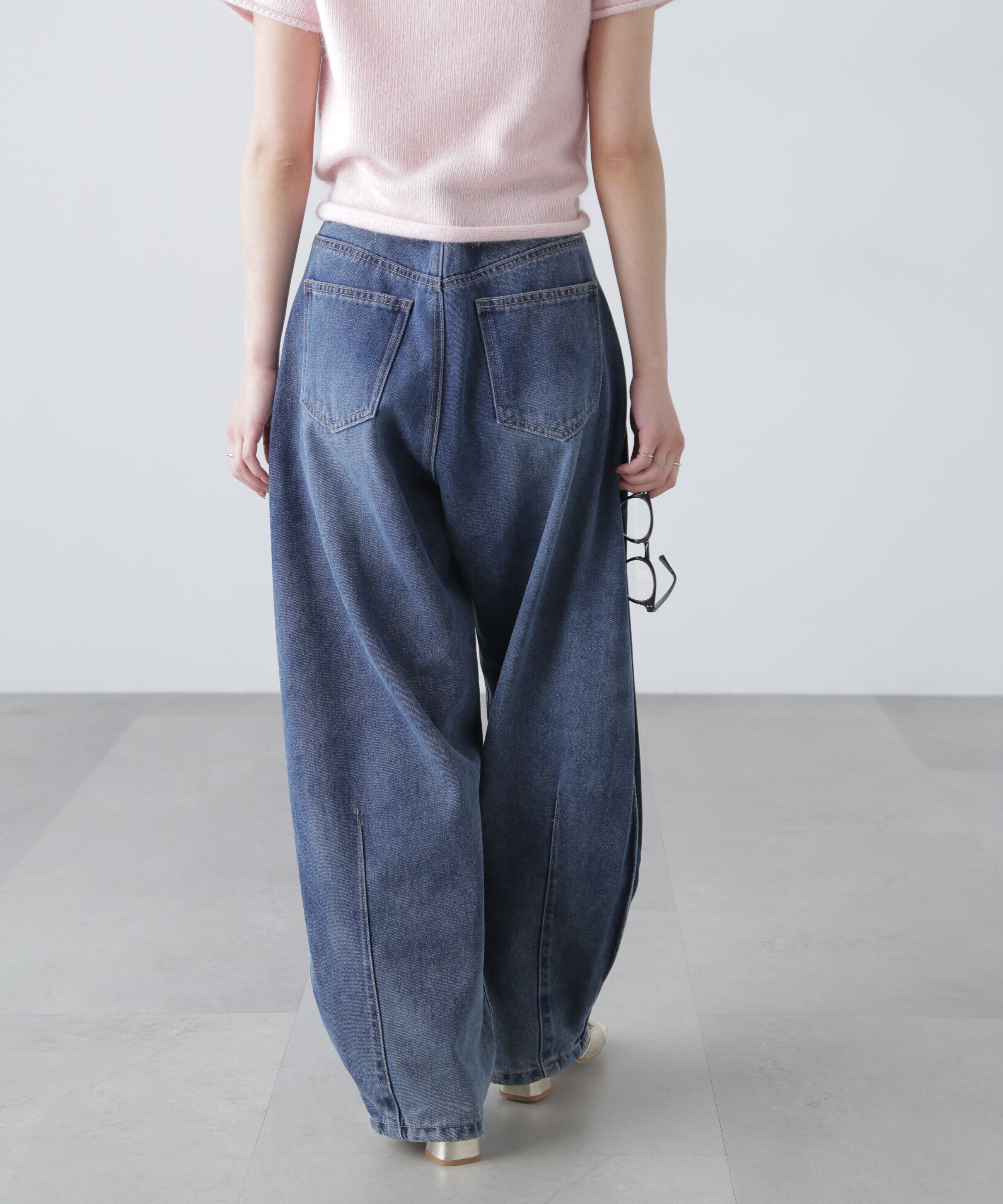  「[低身長サイズ/Sシリーズ]サイドタックカーブデニムパンツ」|その他|