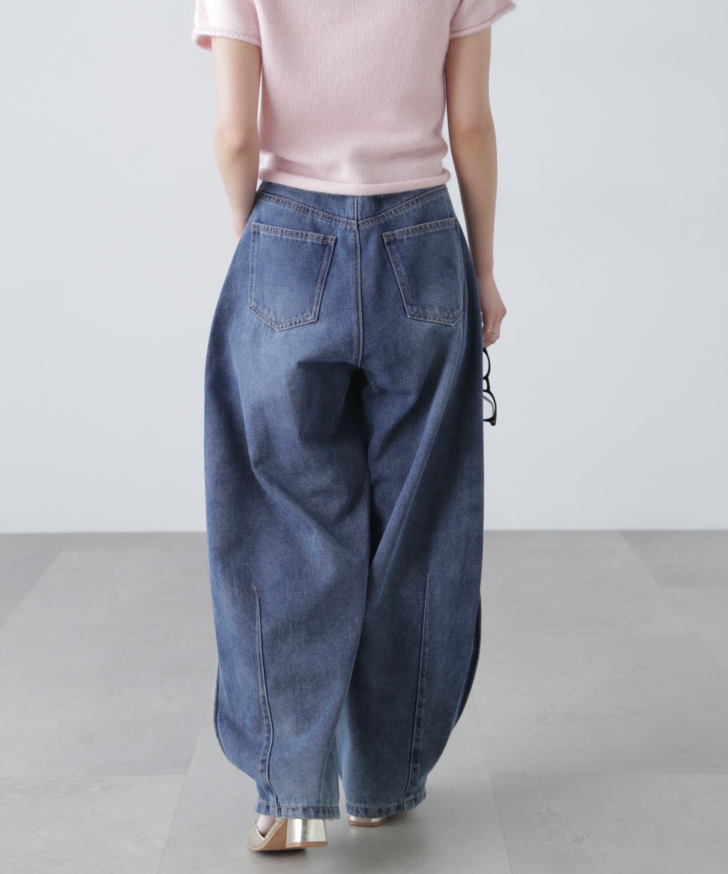  「[低身長サイズ/Sシリーズ]サイドタックカーブデニムパンツ」|その他|