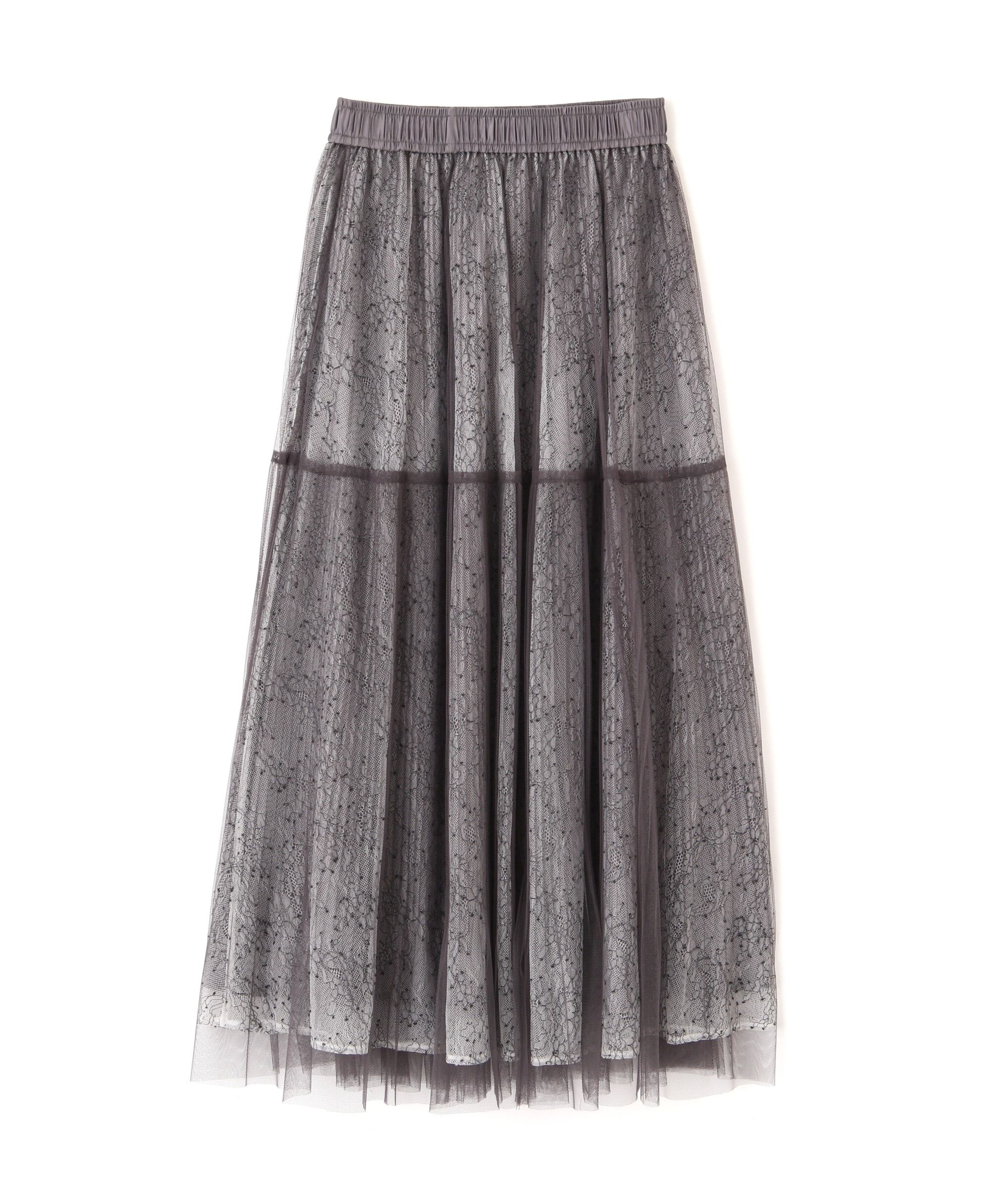  「レイヤードチュールスカート」|スカート|