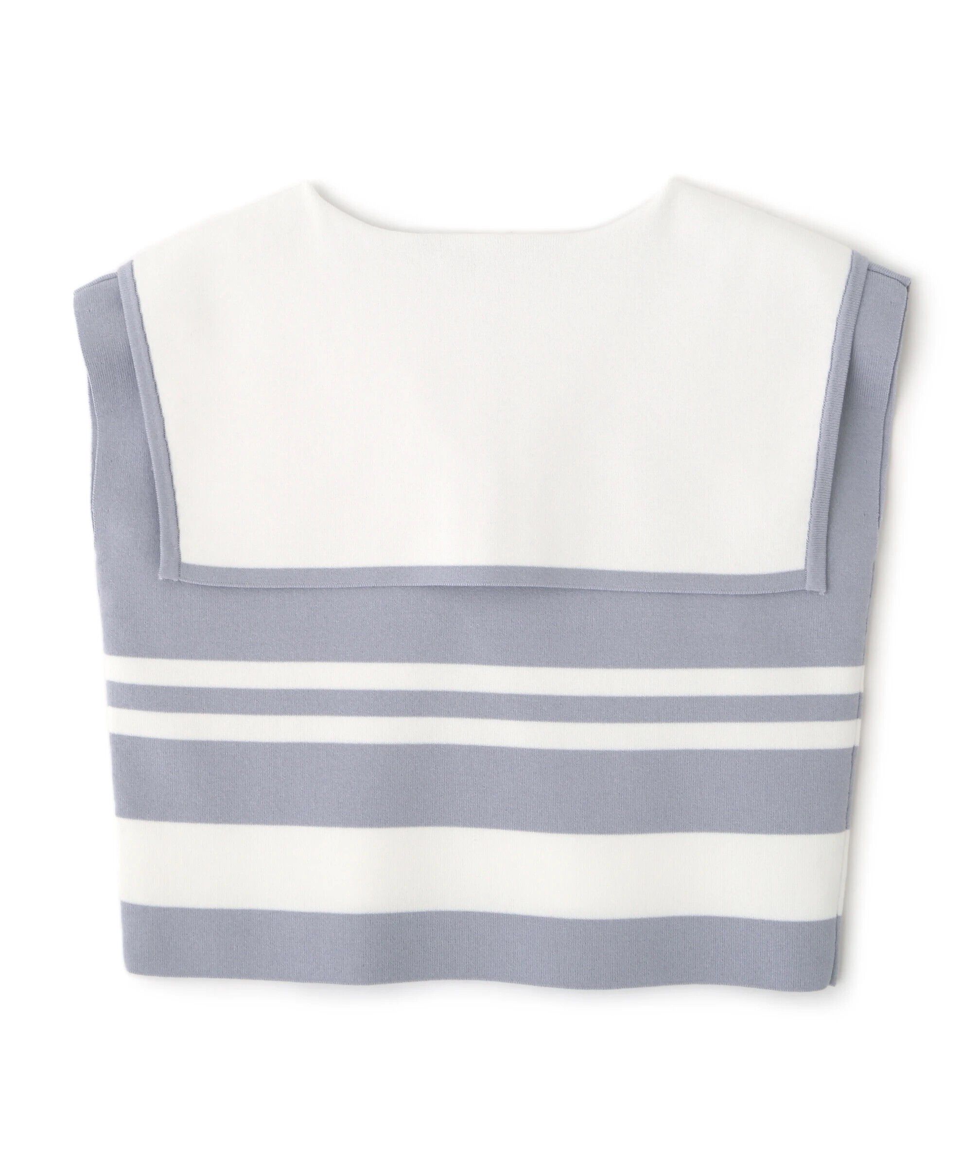  「ビッグカラー配色ニット」|ニット・セーター|