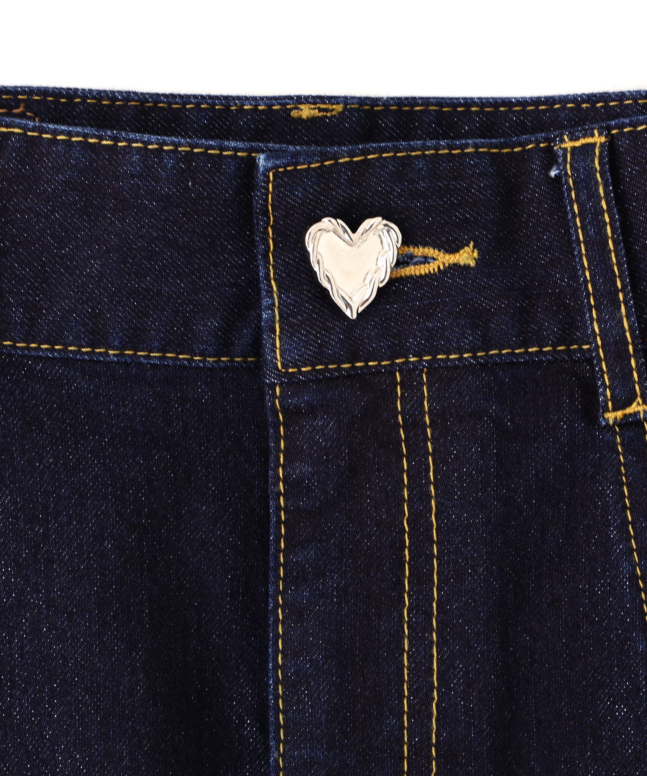  「ハートボタンフレアミニスカート」|スカート|