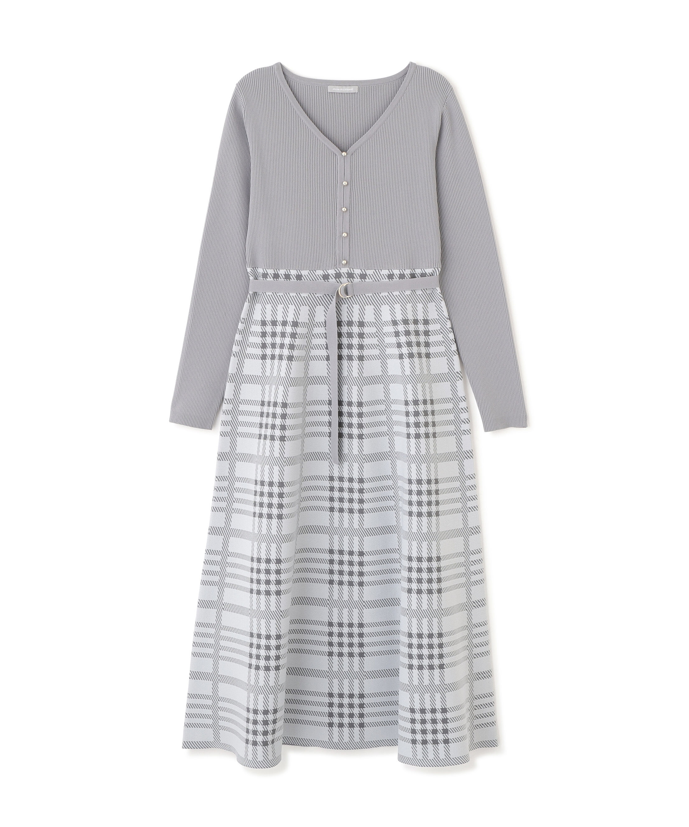  「チェックニットワンピース」|ワンピース|