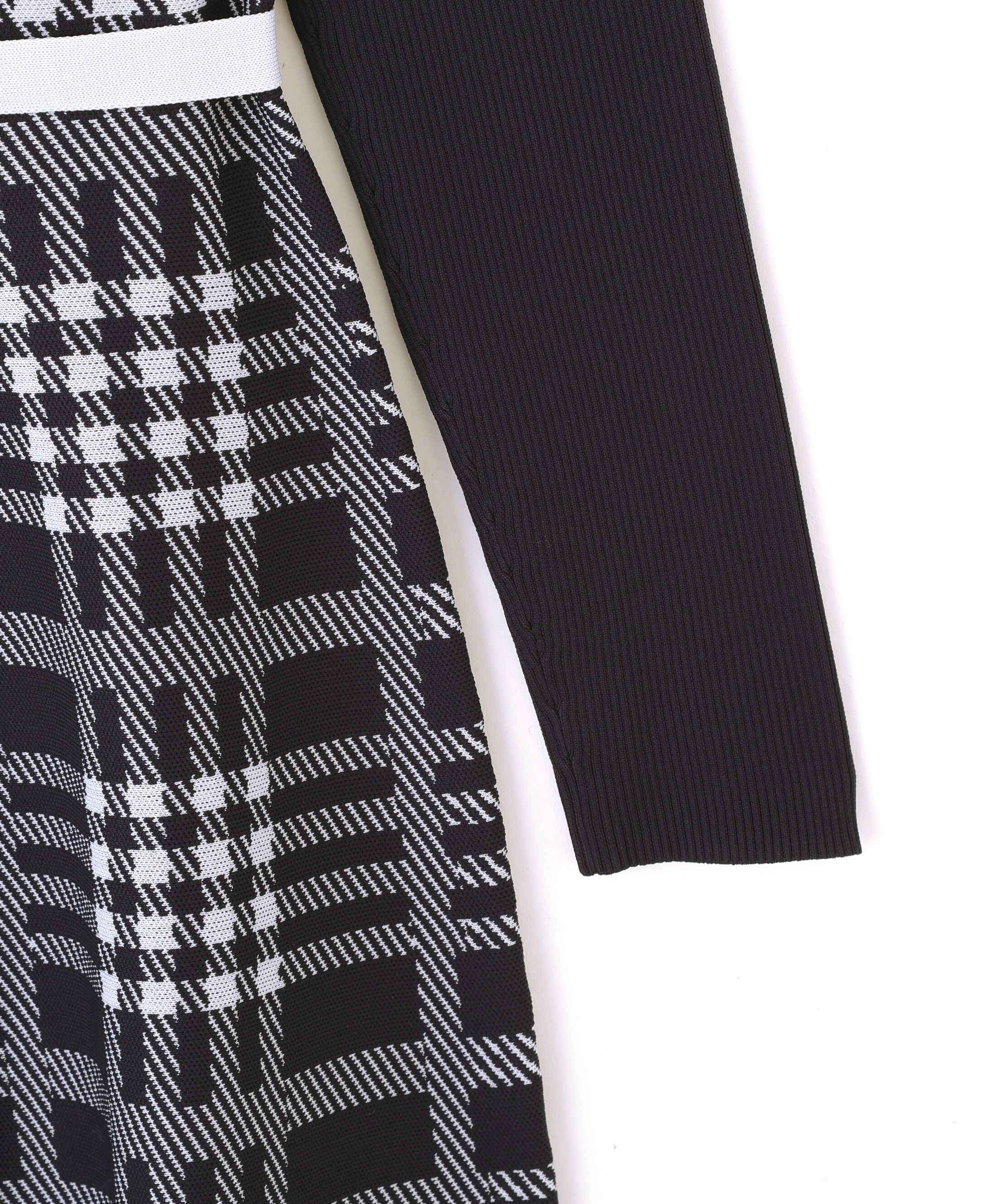  「チェックニットワンピース」|ワンピース|