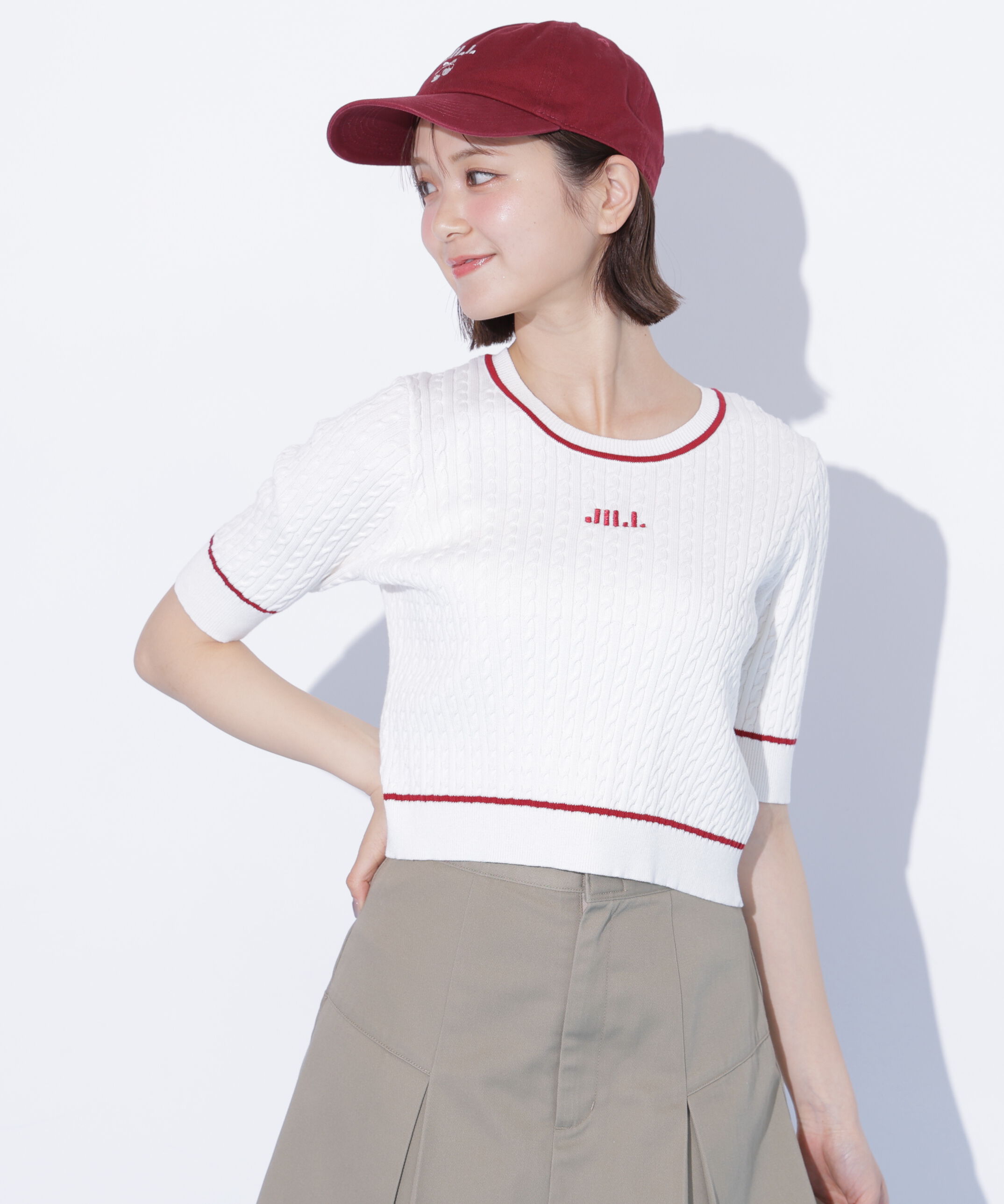  「ミニケーブルコンパクトニット」|ニット・セーター|