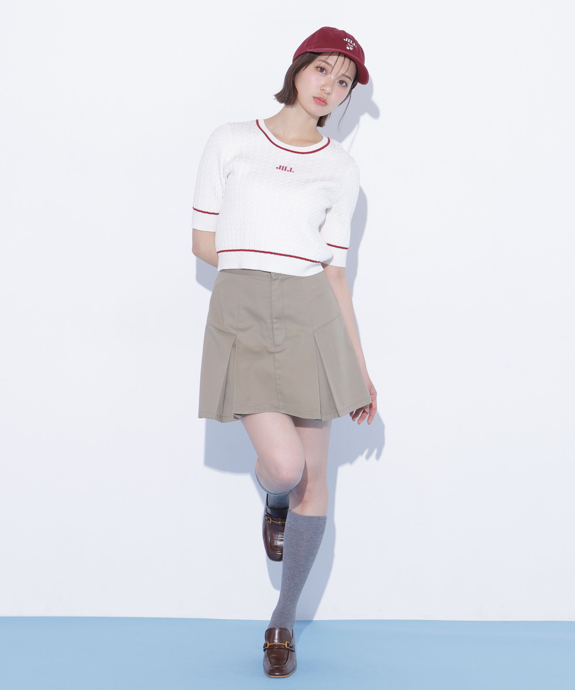  「ミニケーブルコンパクトニット」|ニット・セーター|