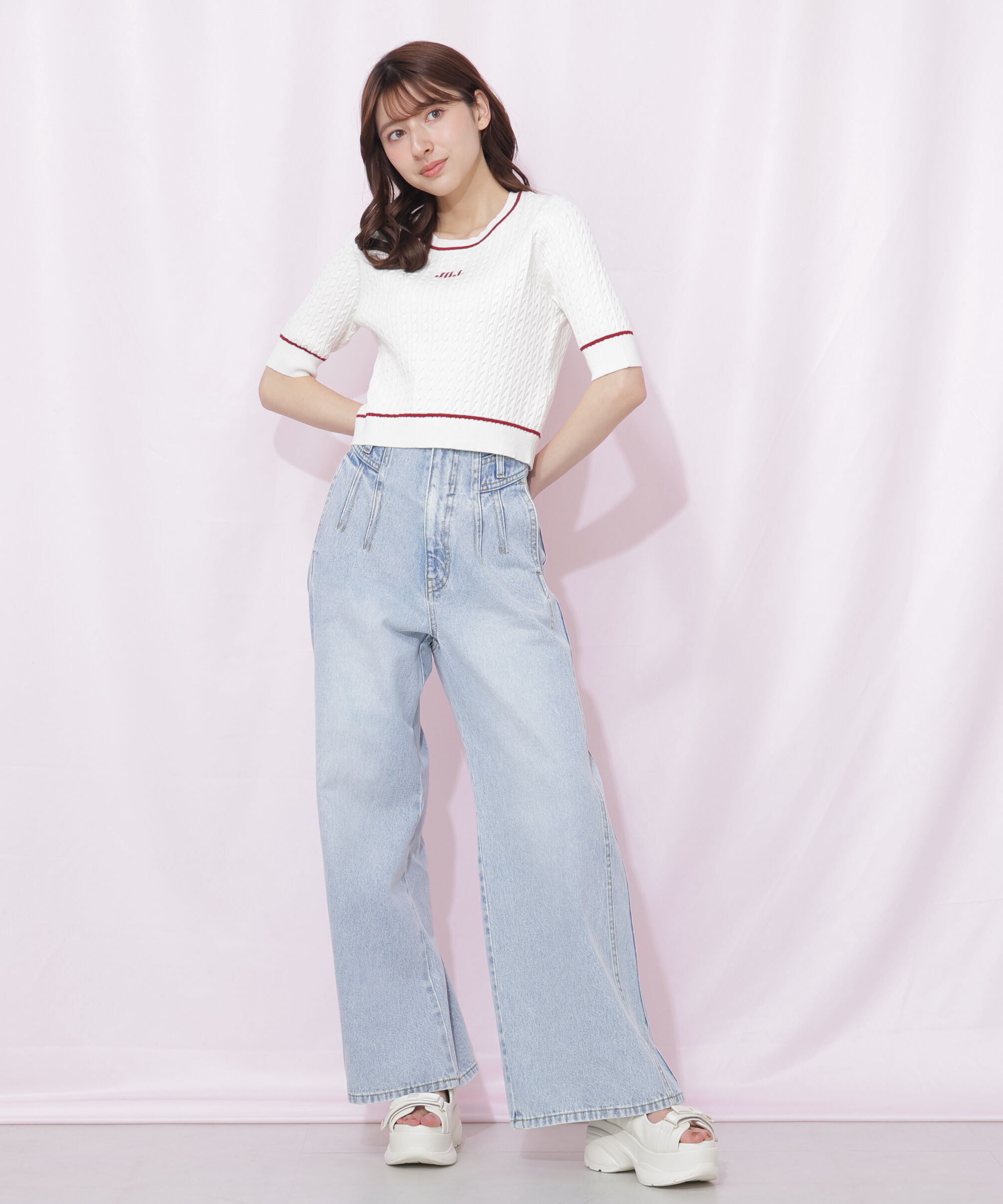  「ミニケーブルコンパクトニット」|ニット・セーター|