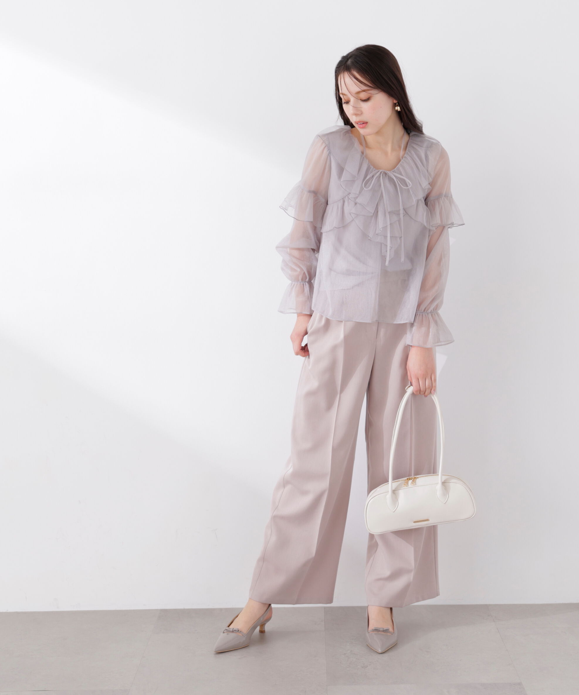 PROPORTION BODY DRESSING「サイドリボンタックパンツ　26SS」|その他|