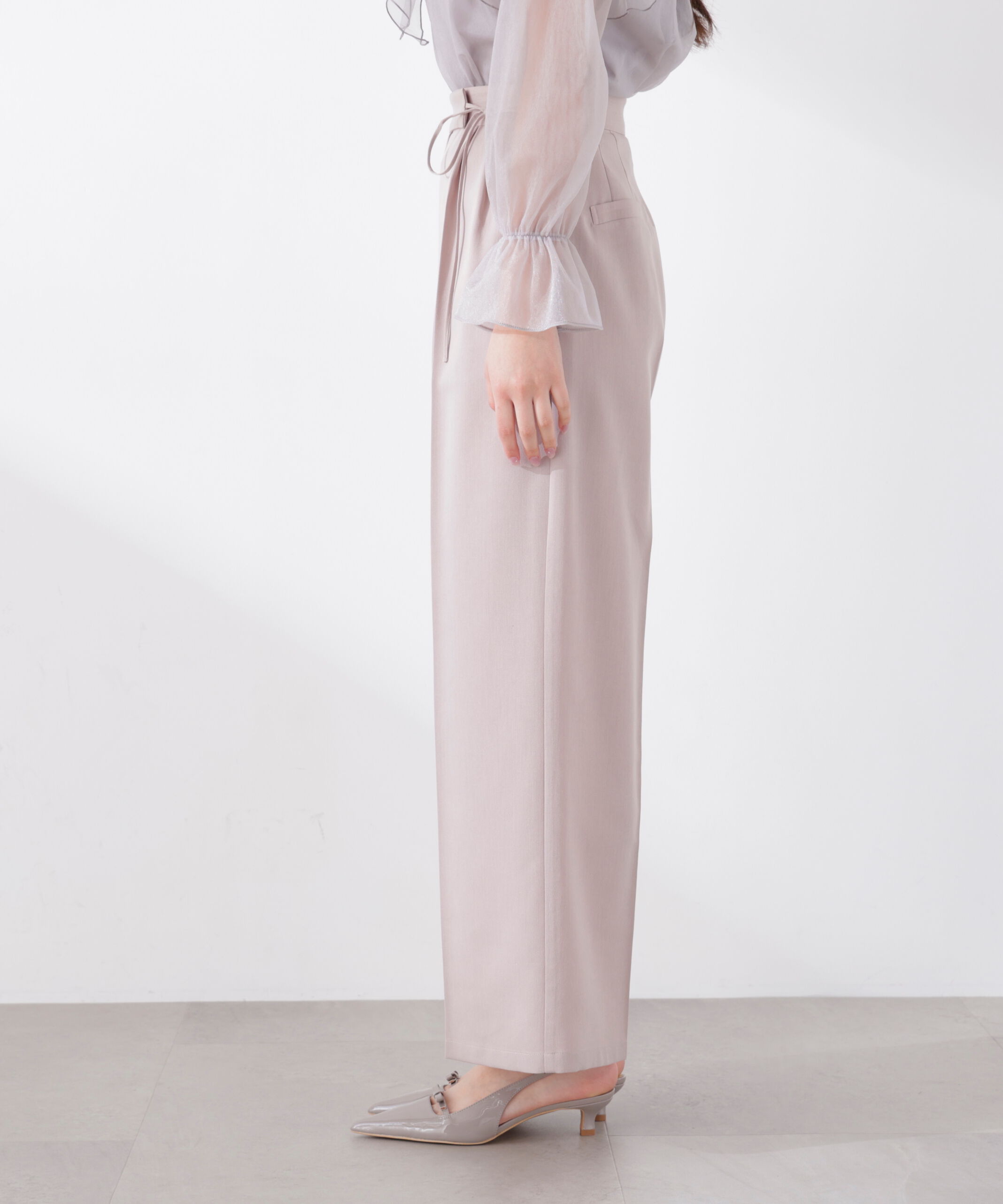 PROPORTION BODY DRESSING「サイドリボンタックパンツ　26SS」|その他|