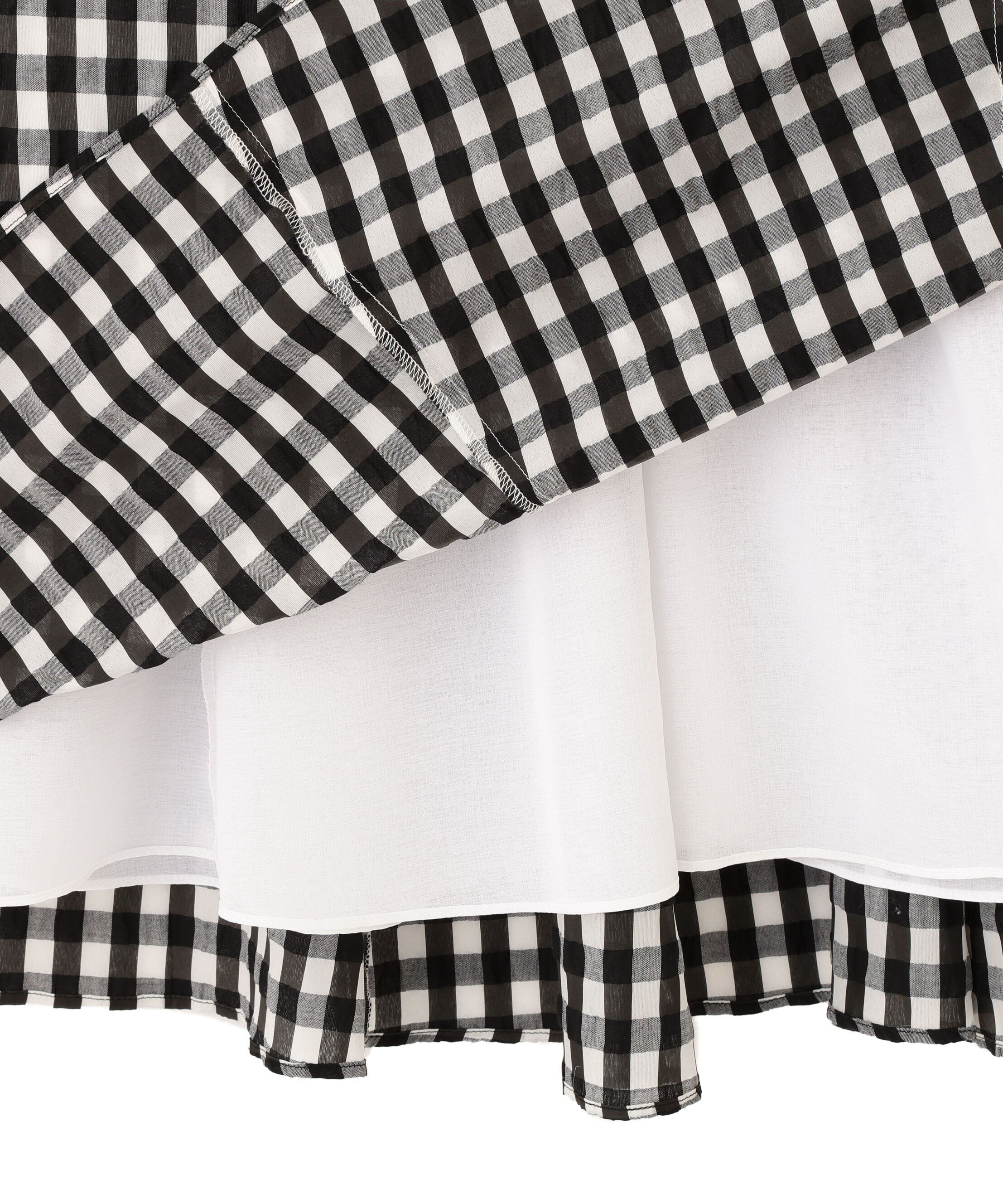  「［美香さん着用］シアーローンボリュームフレアースカート」|スカート|