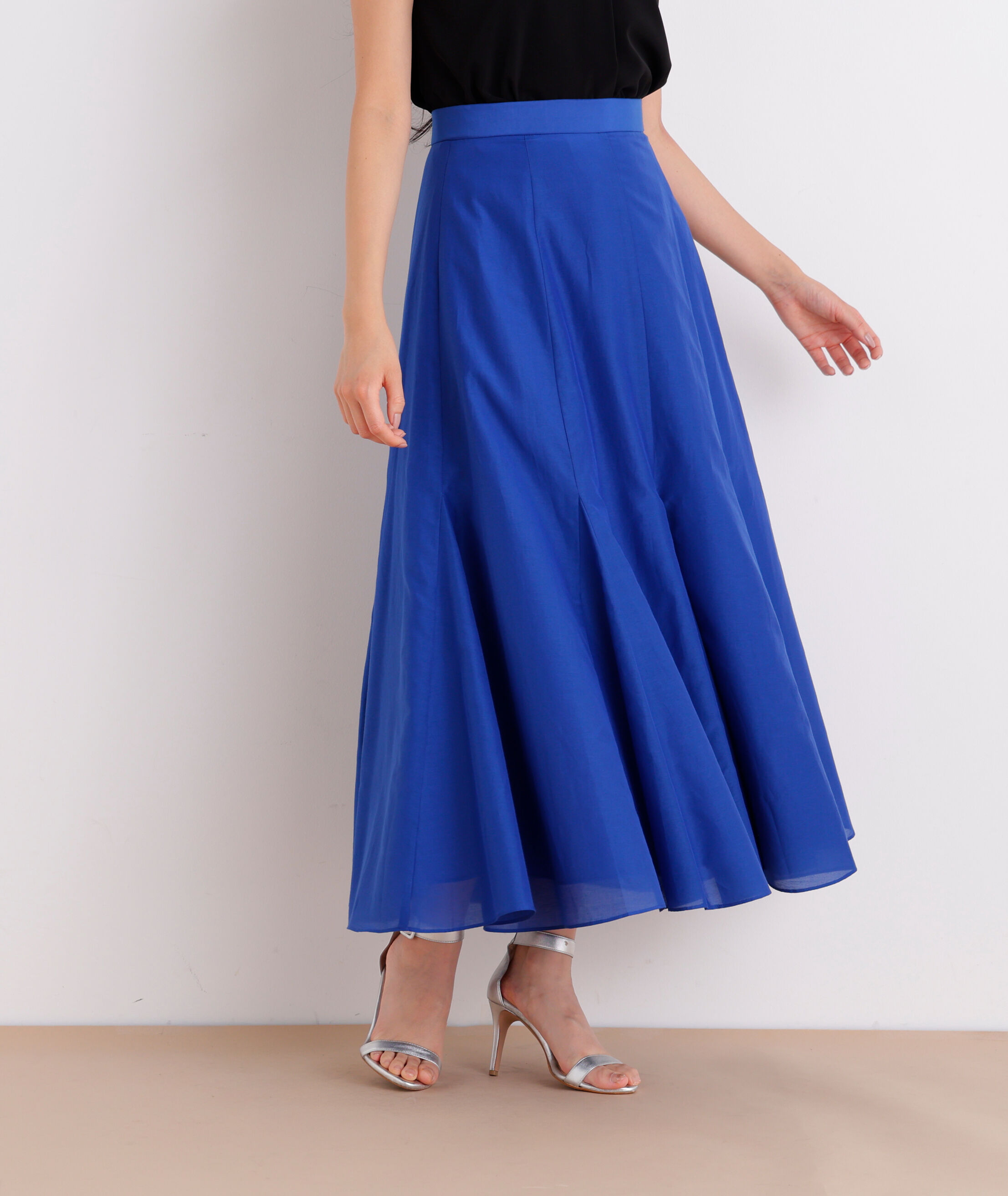  「［美香さん着用］シアーローンボリュームフレアースカート」|スカート|