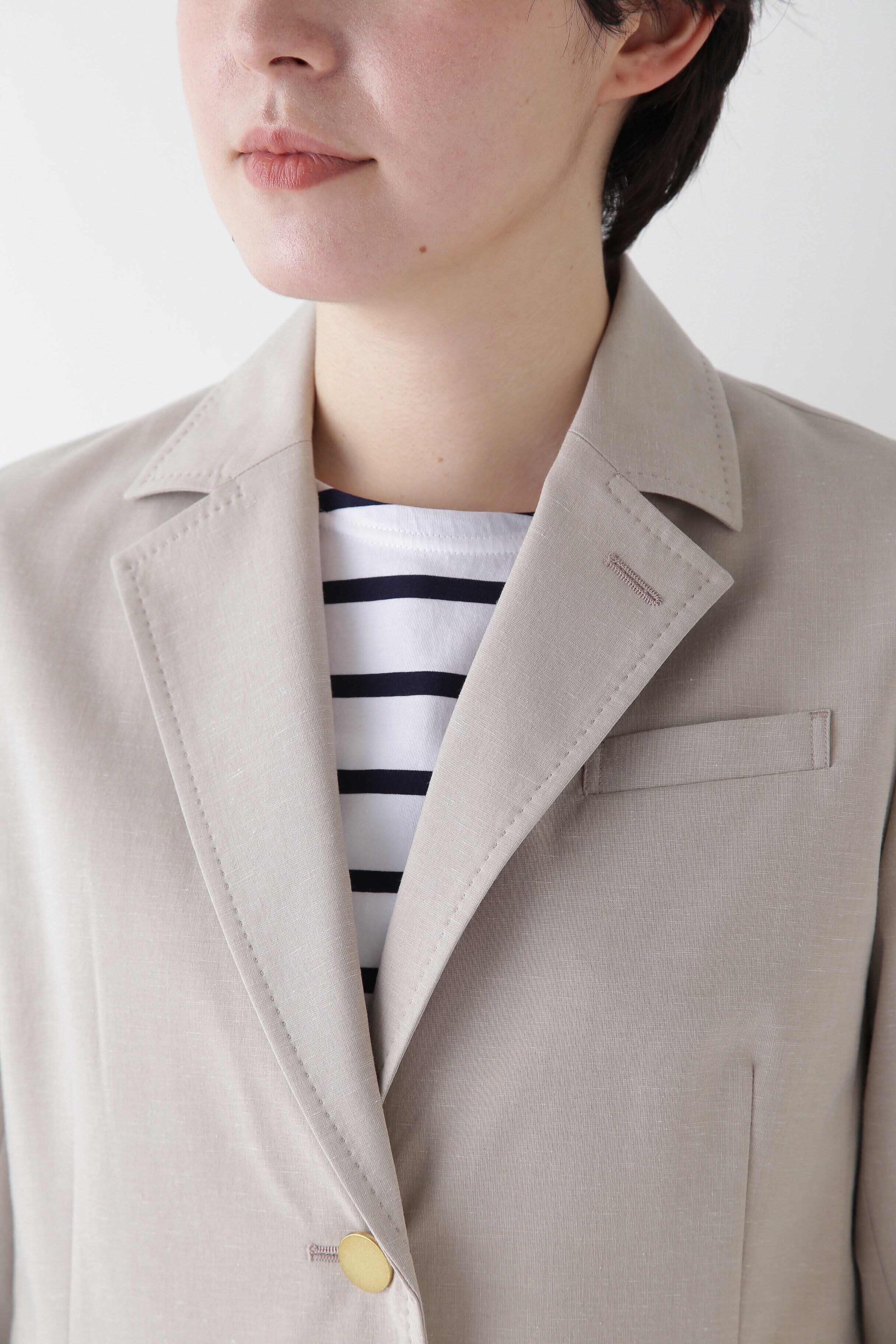  「◆Pレーヨン麻ポプリンテーラードジャケット」|その他|