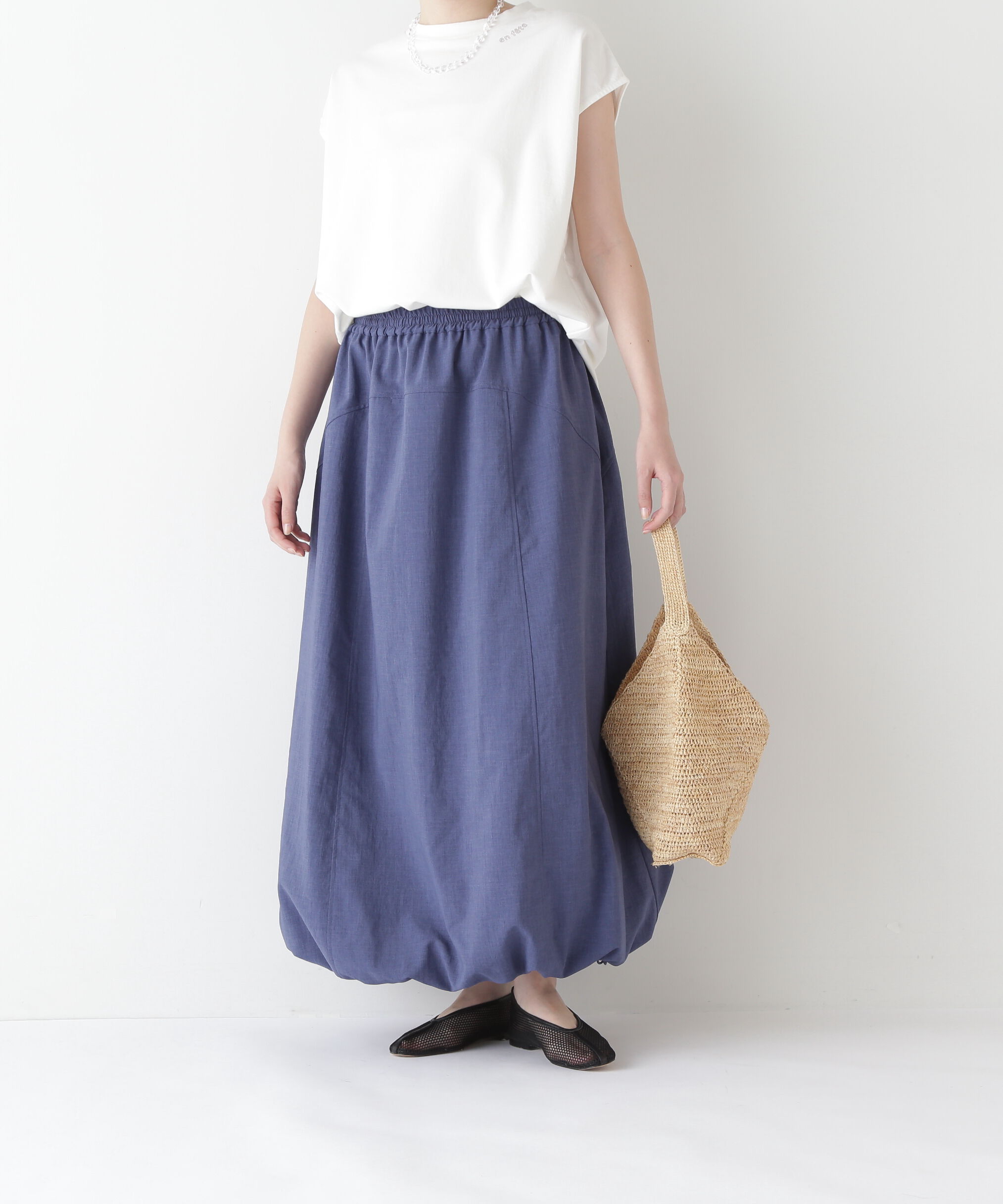  「◆【接触冷感・吸汗、速乾・吸水速乾】ドライポリエステルストレッチポプリンスカート」|スカート|