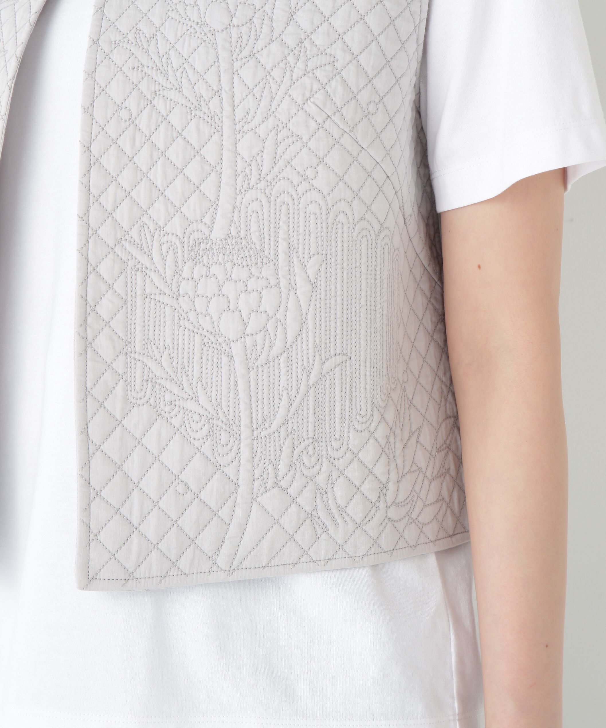  「◆インドコットンボイルキルティングジレ」|シャツ・ブラウス|