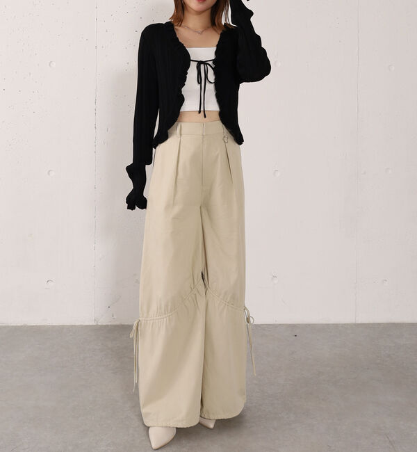 archives「【高機能】ランダムリブフリルニットカーディガン」|カーディガン|