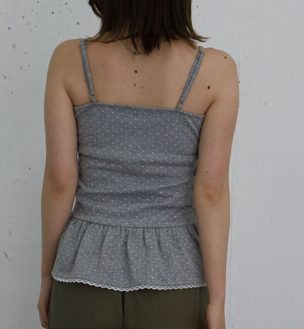 archives「カップつきドットフリルキャミソール」|キャミソール|