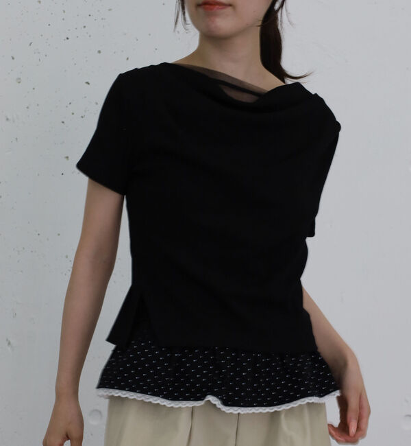 archives「カップつきドットフリルキャミソール」|キャミソール|