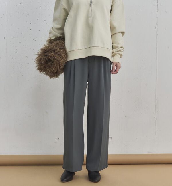 Doux archives「２タックイージーパンツ」|チノ|CHARCOAL GRAY