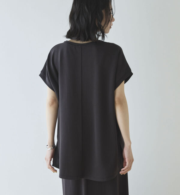 Doux archives「多機能ソフトリブフレンチスリーブトップス」|Tシャツ・カットソー|