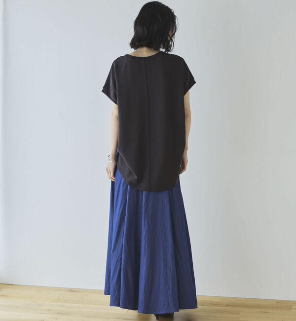 Doux archives「多機能ソフトリブフレンチスリーブトップス」|Tシャツ・カットソー|