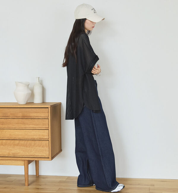 Doux archives「メッシュレースオーバーシャツ」|シャツ・ブラウス|