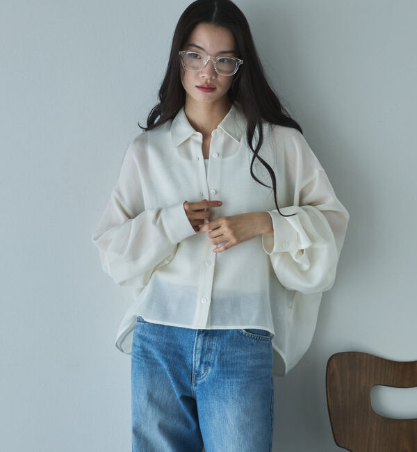 Doux archives「メッシュドルマンシャツ」|シャツ・ブラウス|