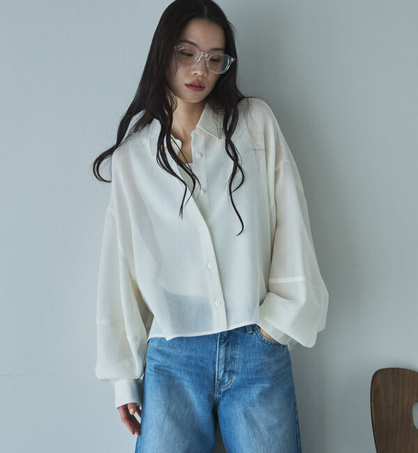 Doux archives「メッシュドルマンシャツ」|シャツ・ブラウス|