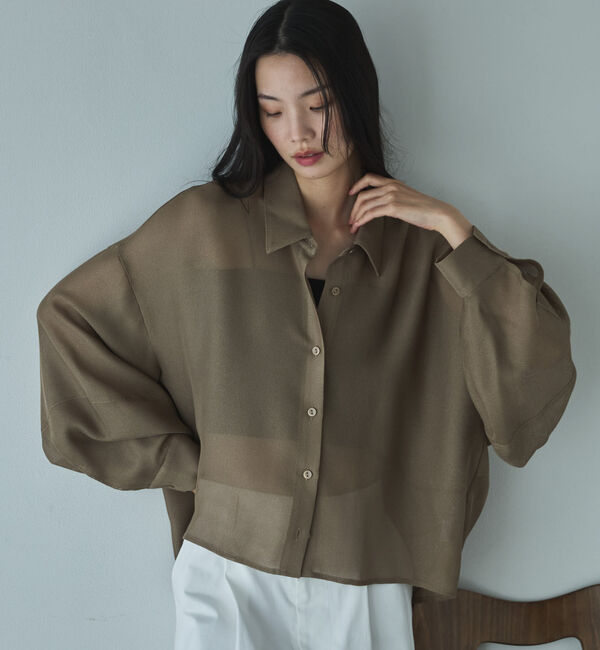 Doux archives「メッシュドルマンシャツ」|シャツ・ブラウス|CAMEL